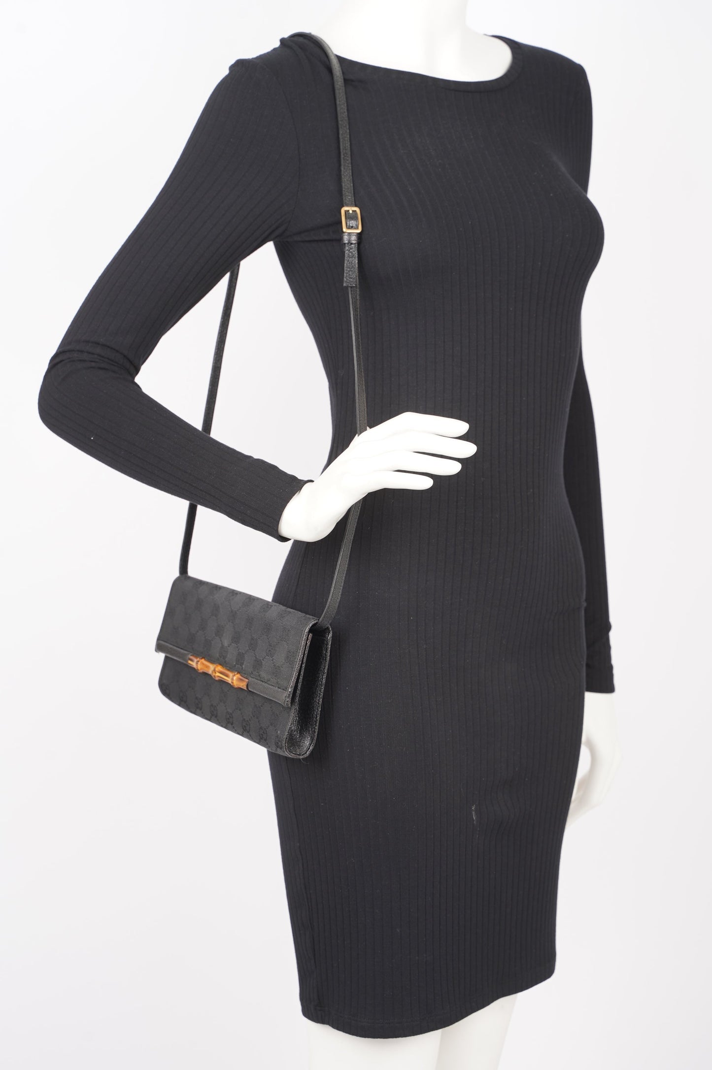 Gucci Womens Vintage Clutch Black