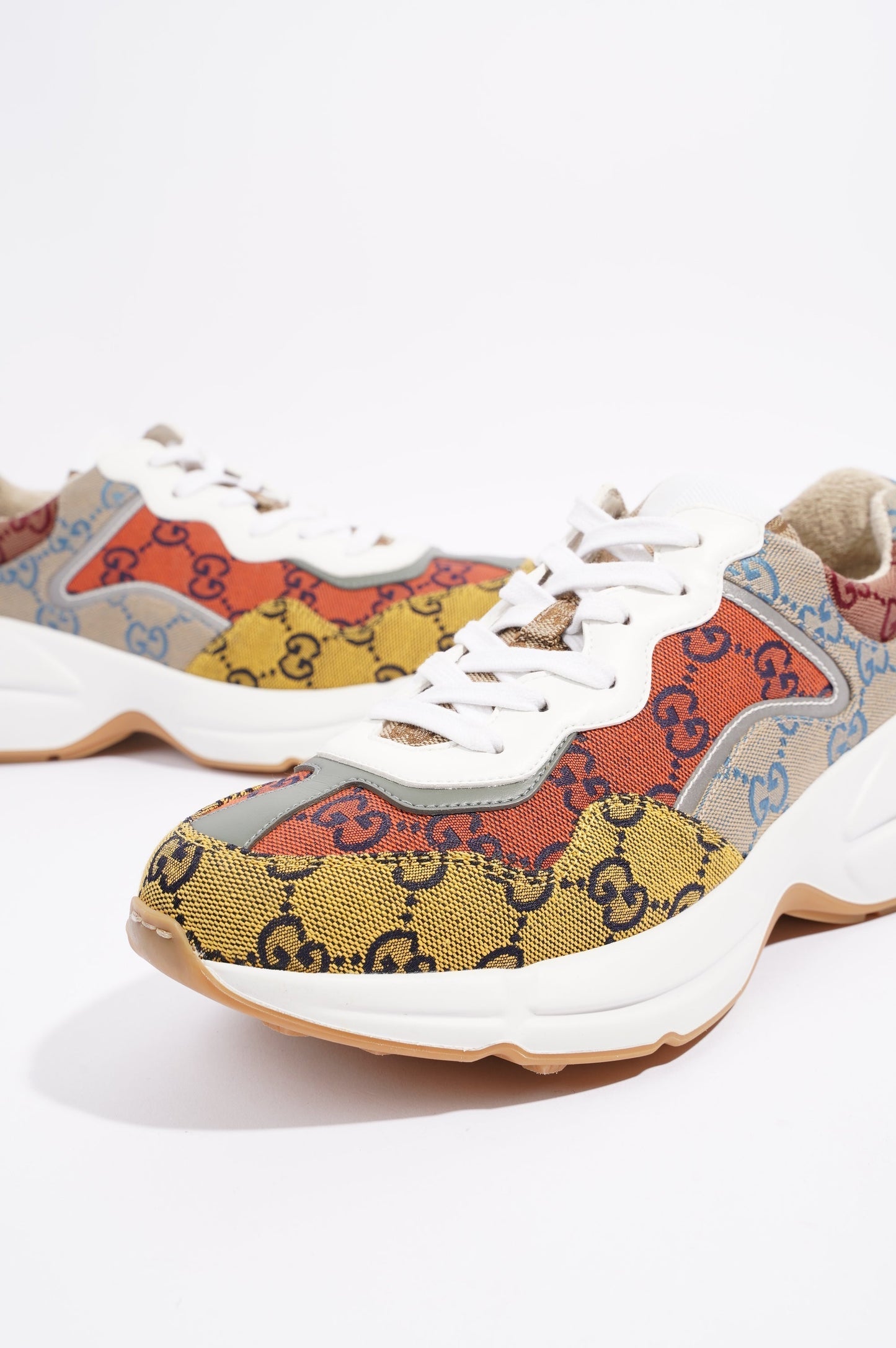 Gucci Womens Rhyton Red / Yellow / White EU 38 / UK 5