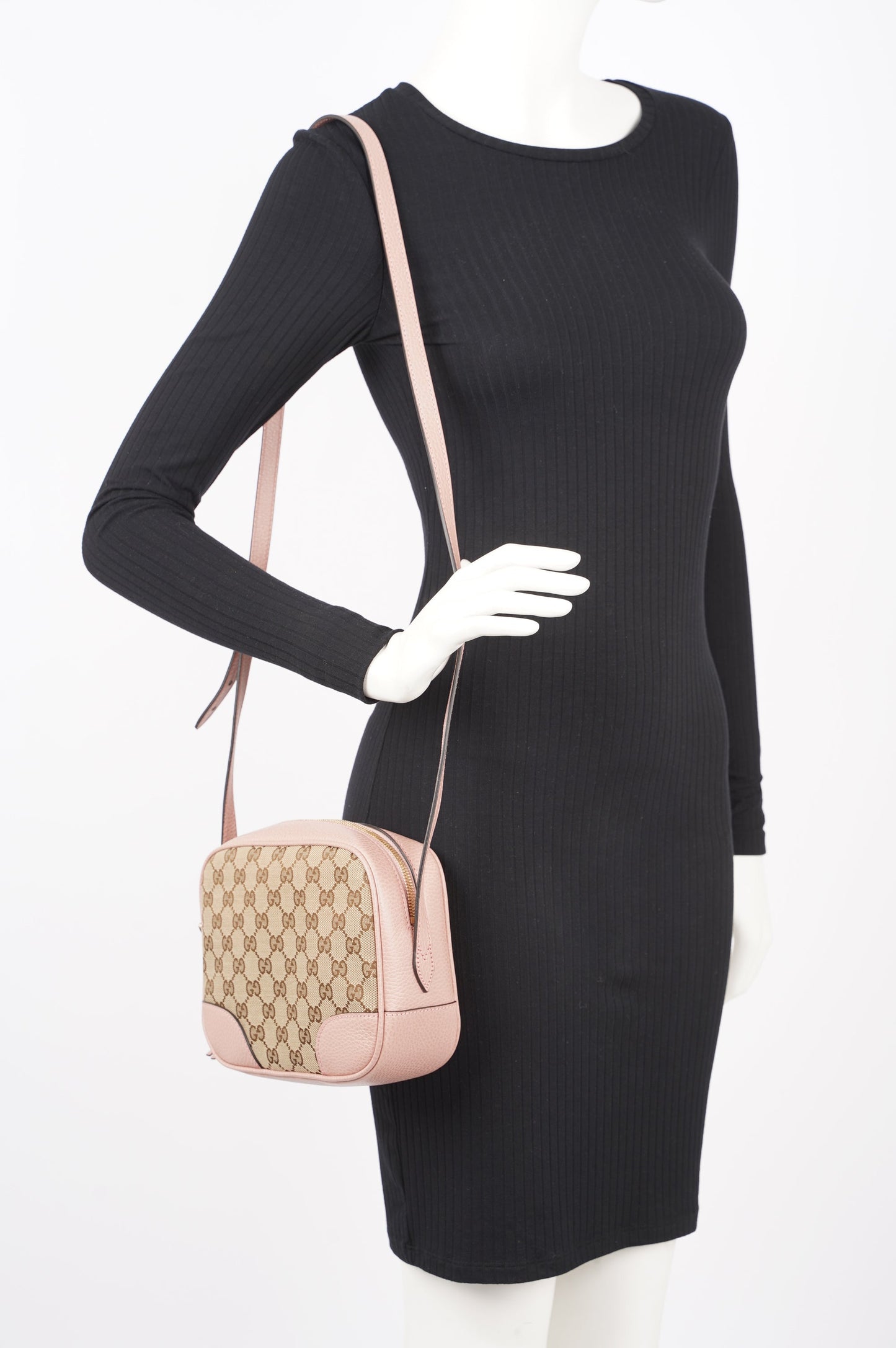 Gucci Womens Bree Supreme Pink Mini