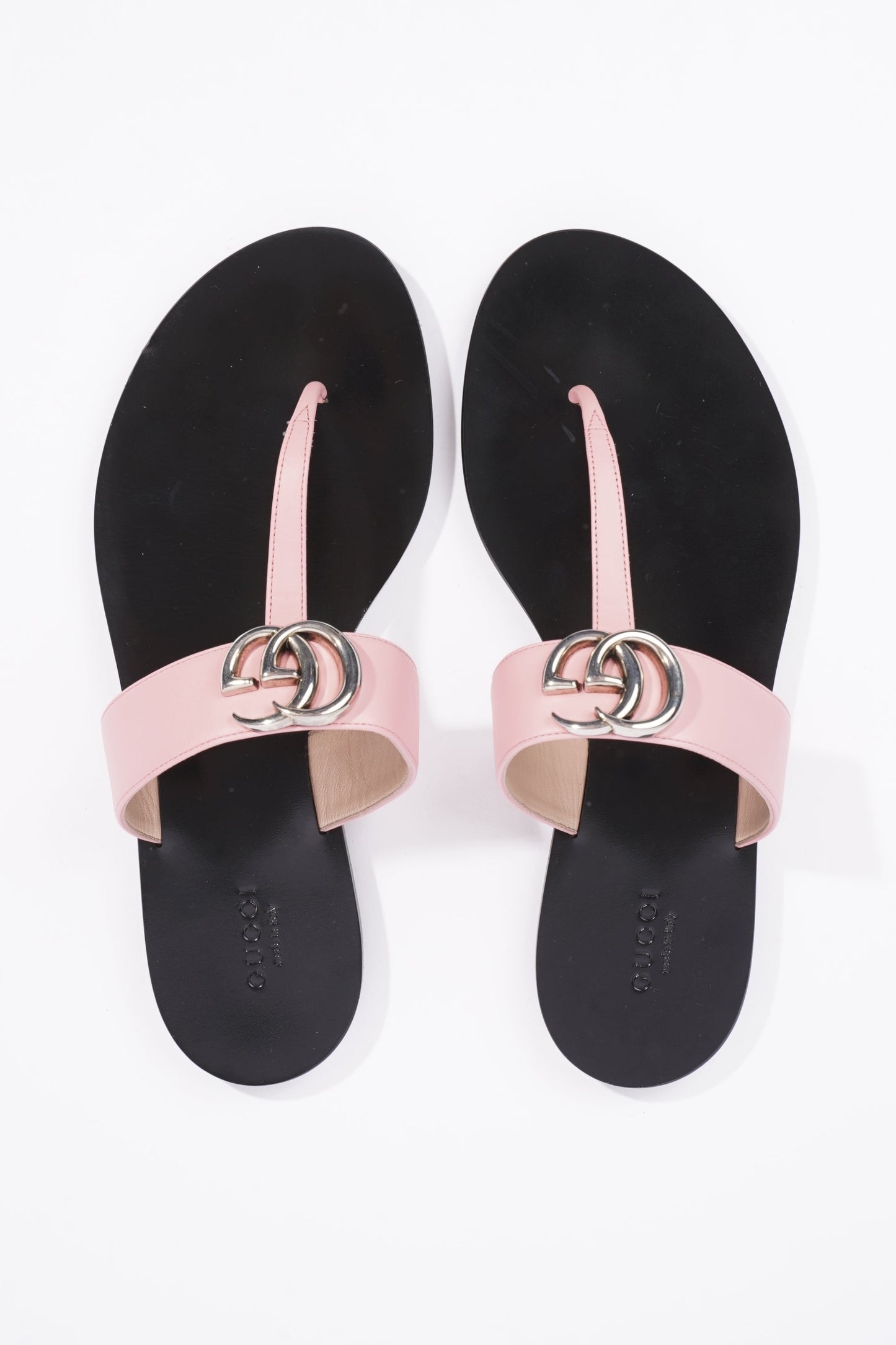 Gucci Womens Thong Sandal Black / Pink EU 38.5 / UK 5.5