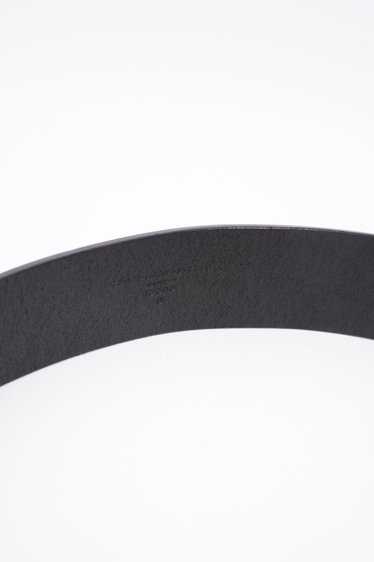 Gucci Oversized Interlock GG Belt Black Leather 30
