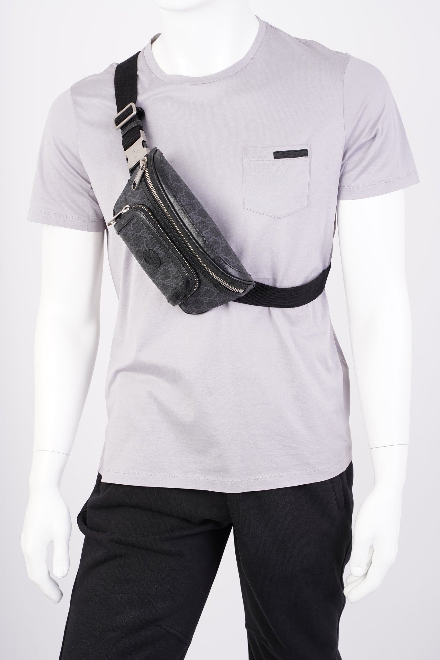 Gucci Belt Bag With Interlocking G Black / Supreme Canvas