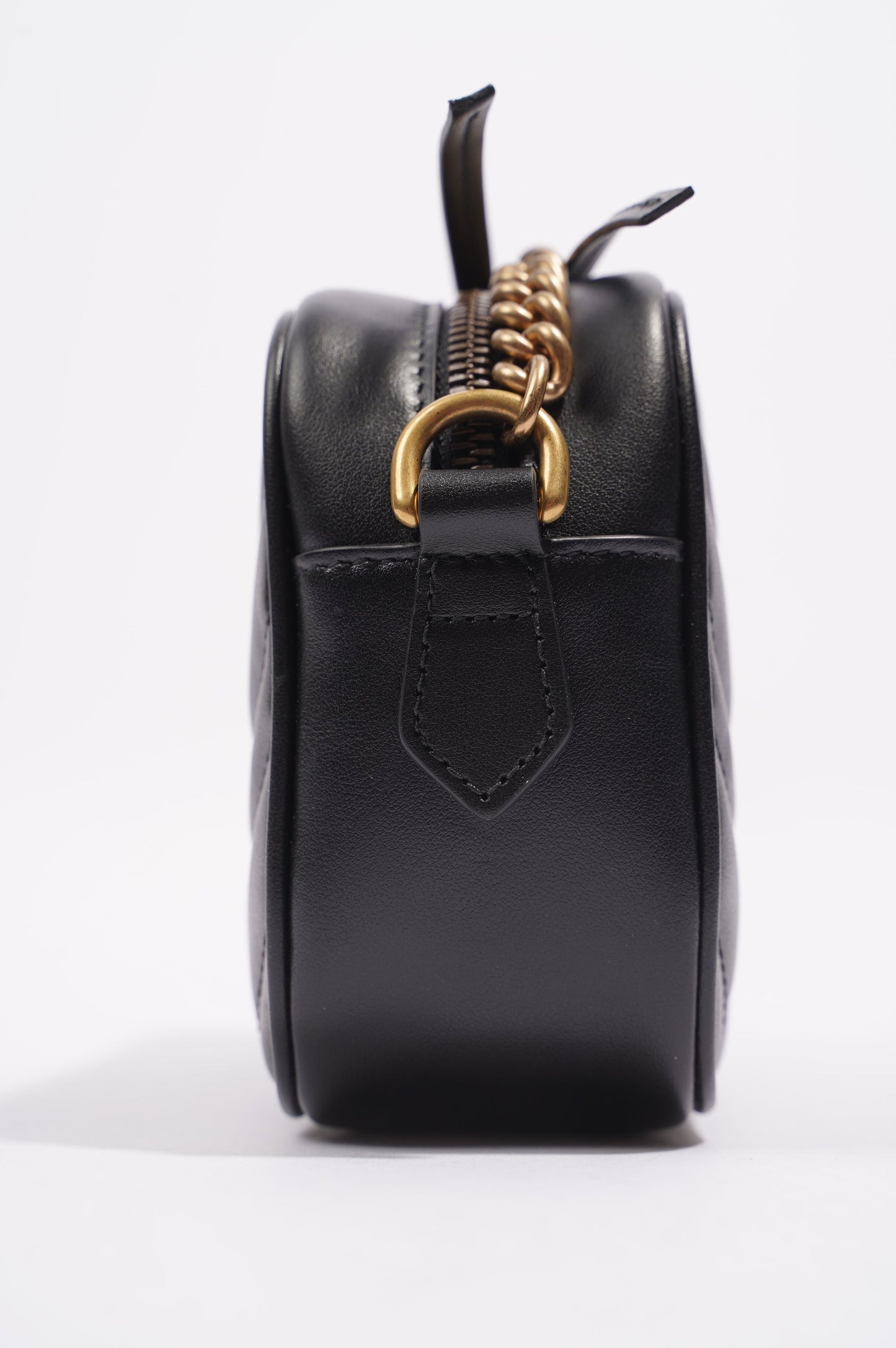 Gucci Womens Marmont Zip Black Mini