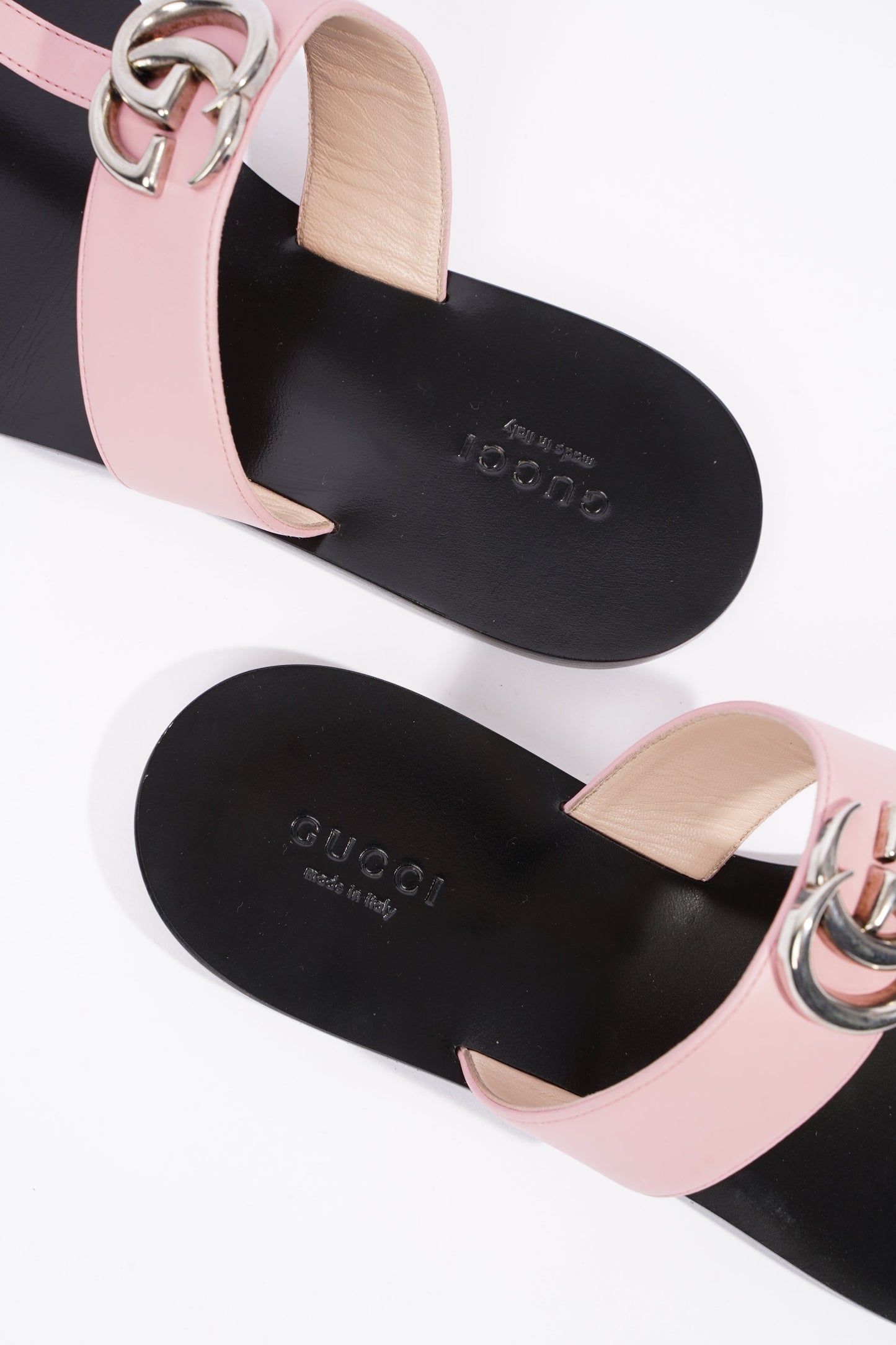 Gucci Womens Thong Sandal Black / Pink EU 38.5 / UK 5.5