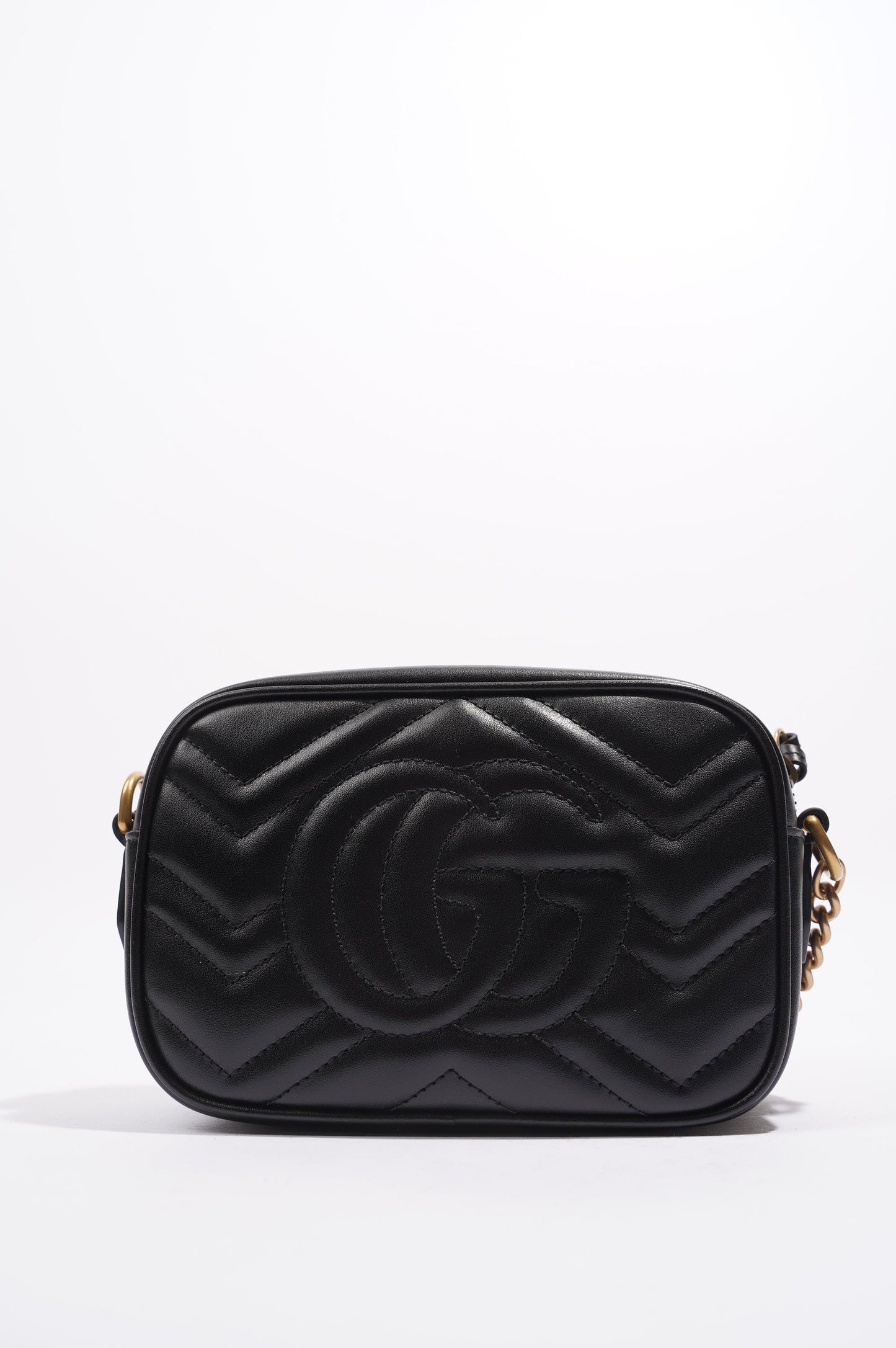 Gucci Womens Marmont Zip Black Mini