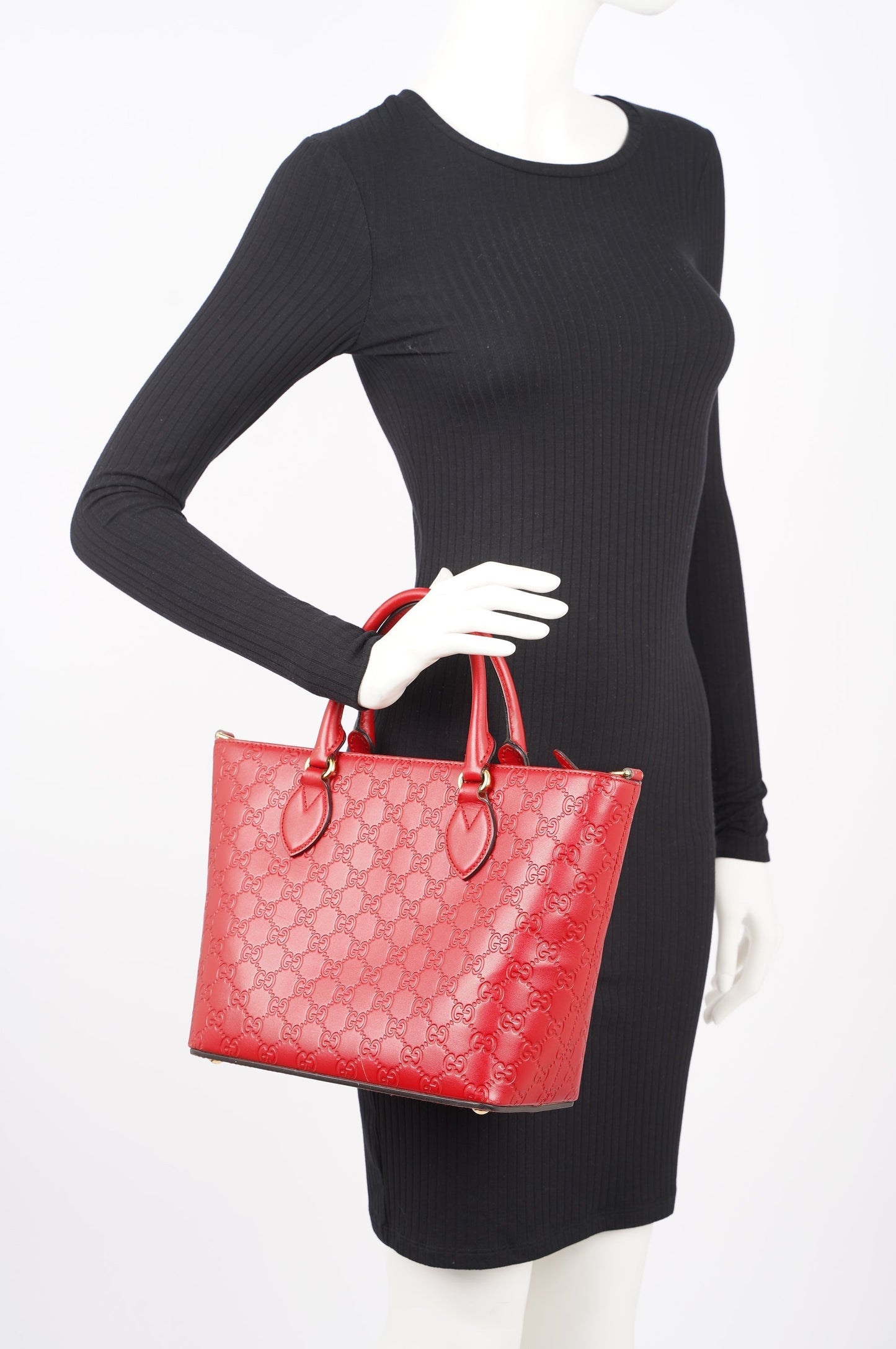 Gucci Womens Shima Two Way Red