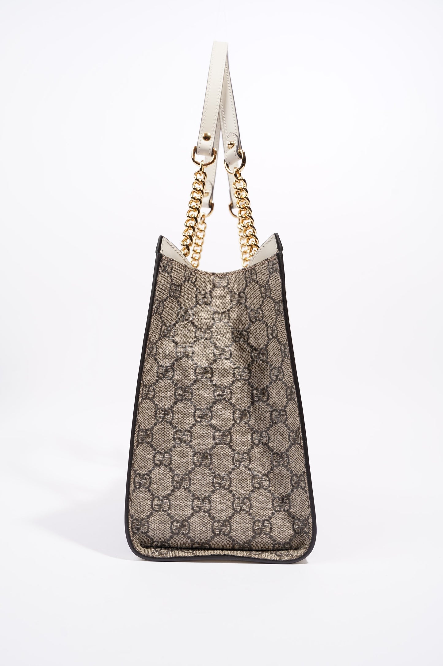 Gucci Womens Padlock Bag Supreme Cream Medium