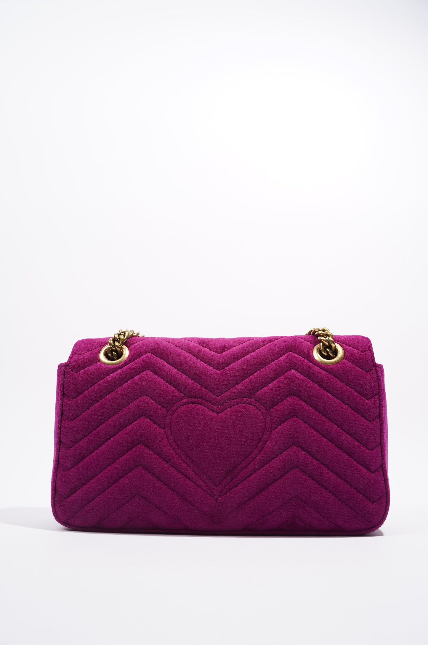 Gucci GG Marmont Flap Bag Purple Velvet Small