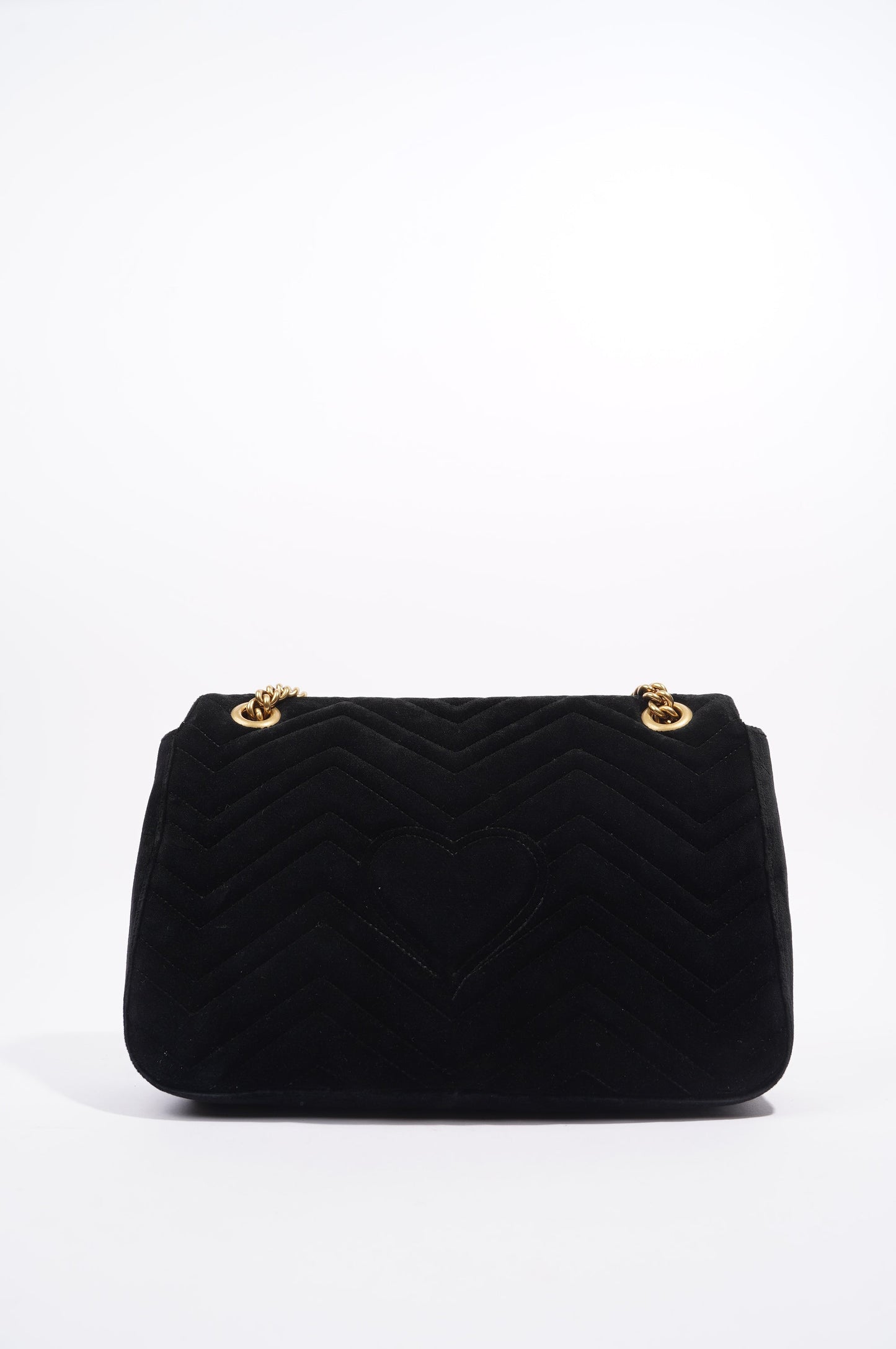Gucci Womens Marmont Loved Flap Black Multi Medium