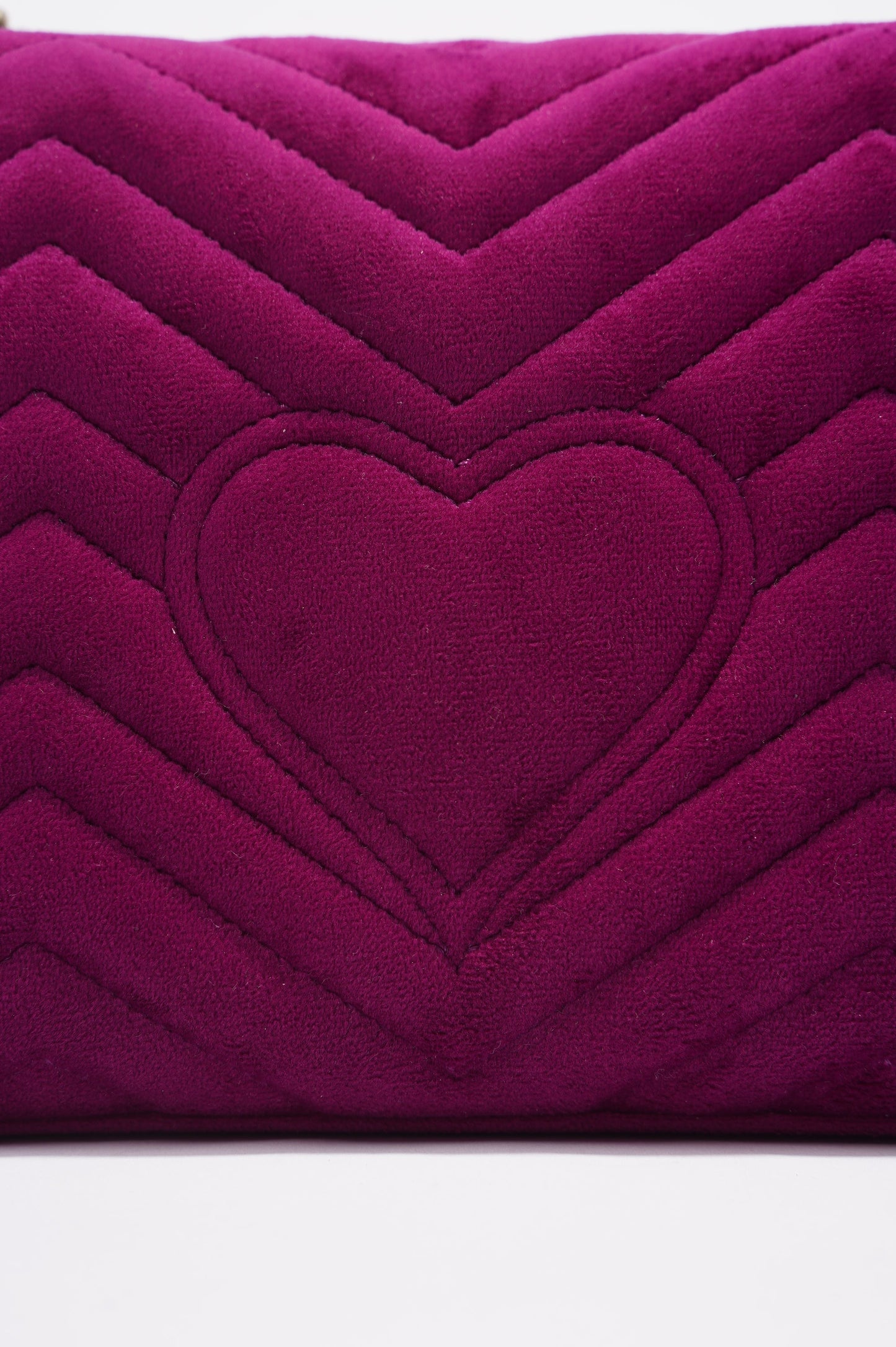Gucci GG Marmont Flap Bag Purple Velvet Small