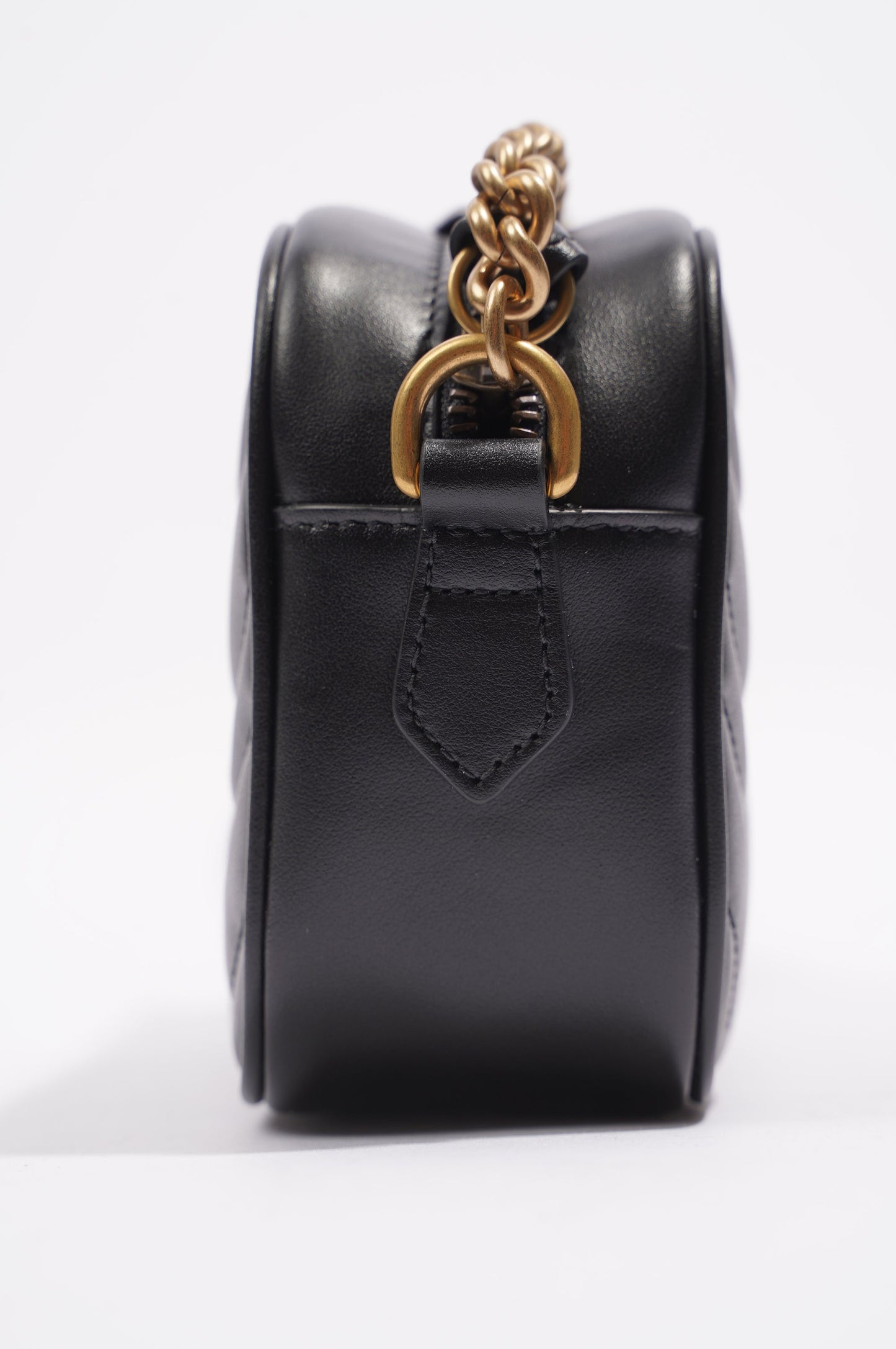 Gucci Womens Marmont Zip Black Mini