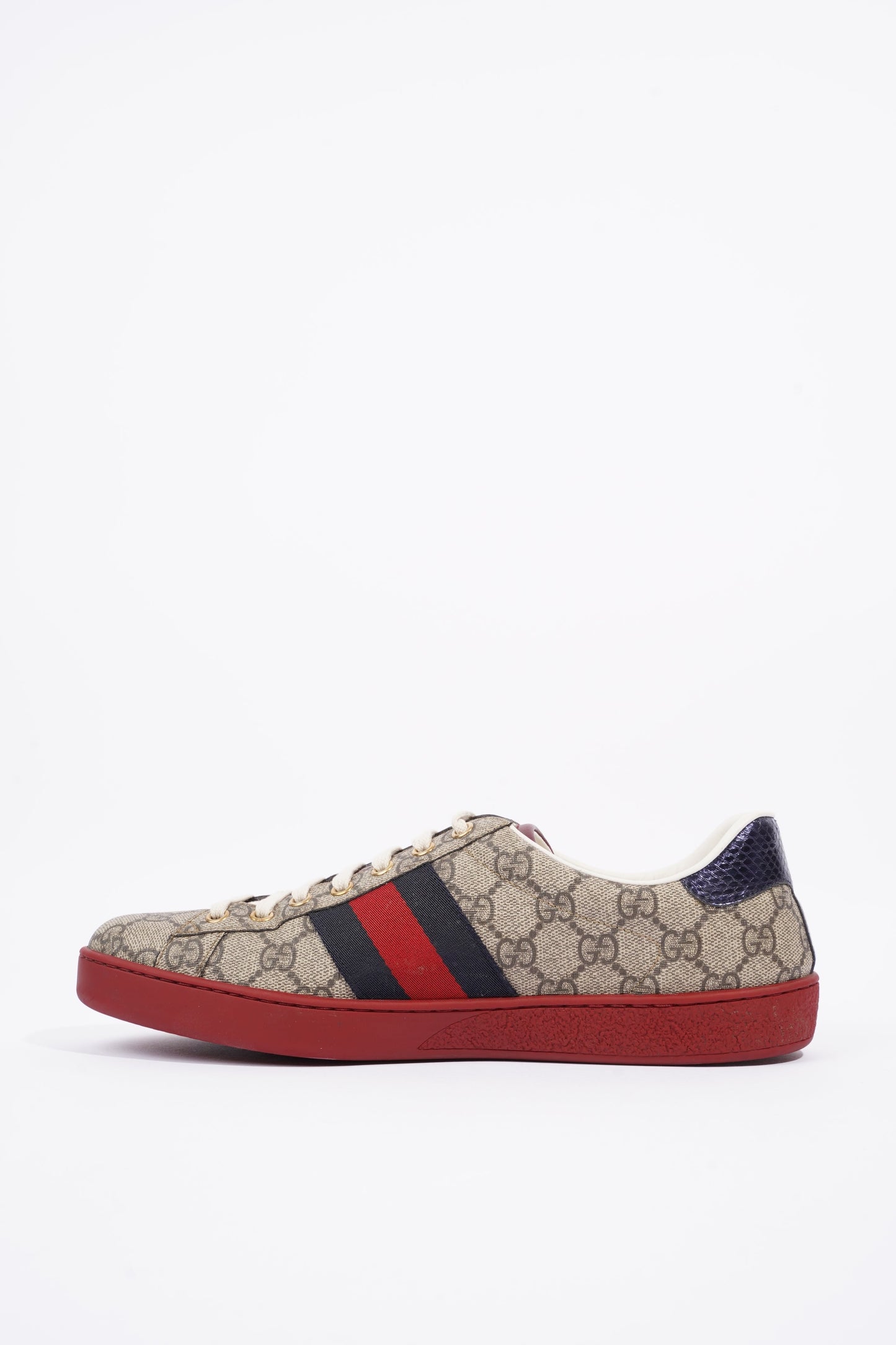 Gucci Mens Ace GG Supreme / Navy / Red EU 42.5 / UK 8.5