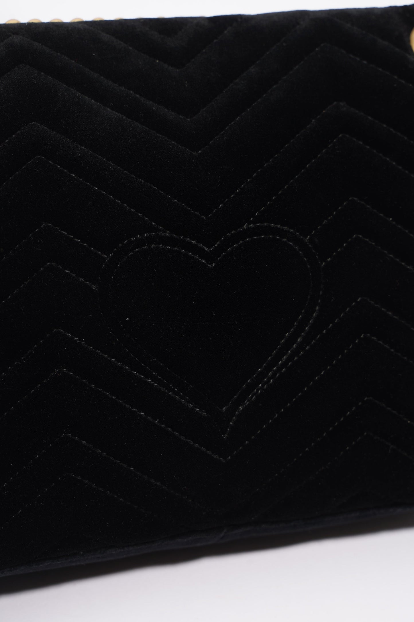 Gucci Womens Marmont Loved Flap Black Multi Medium