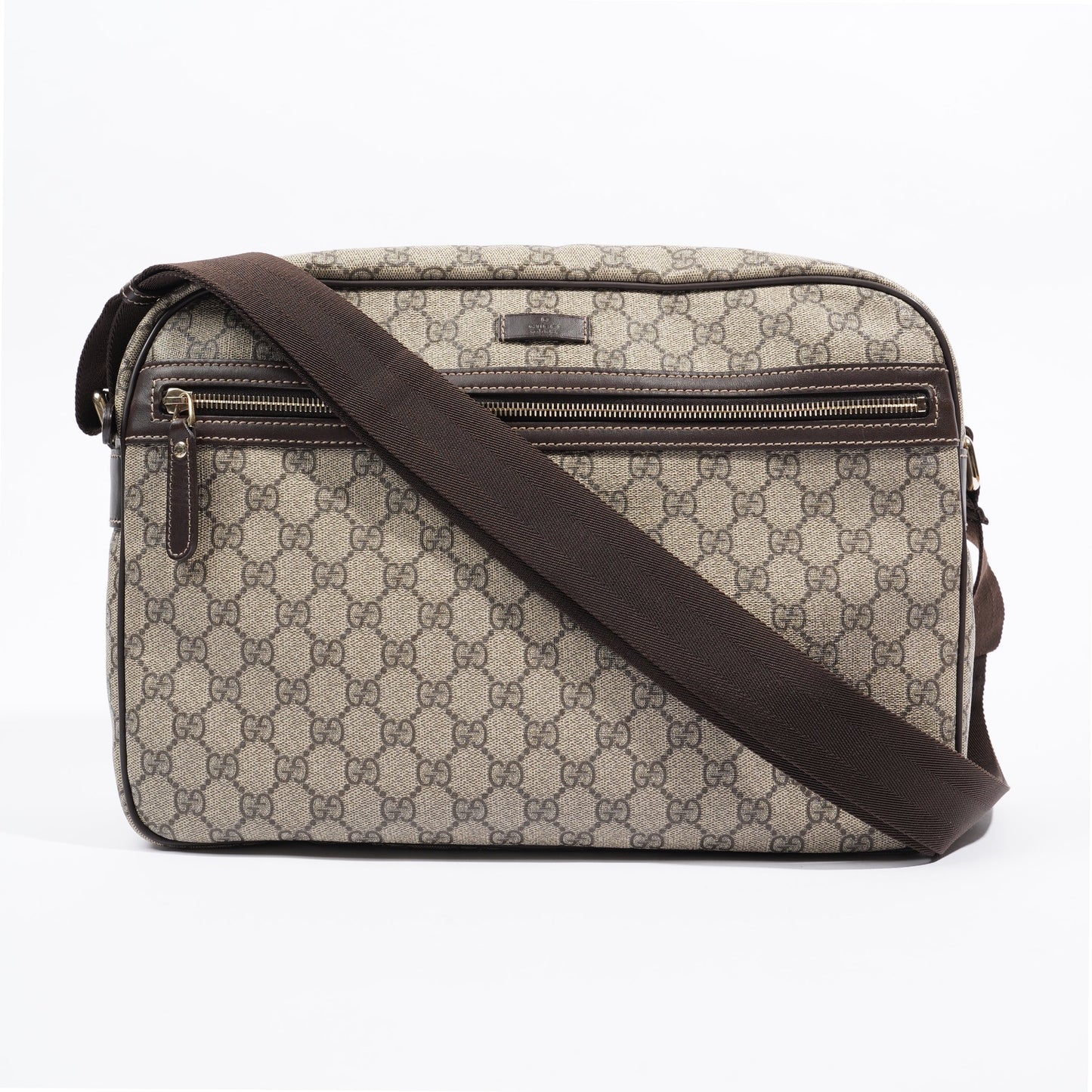 Gucci Womens Camera GG Bag Supreme Canvas Large