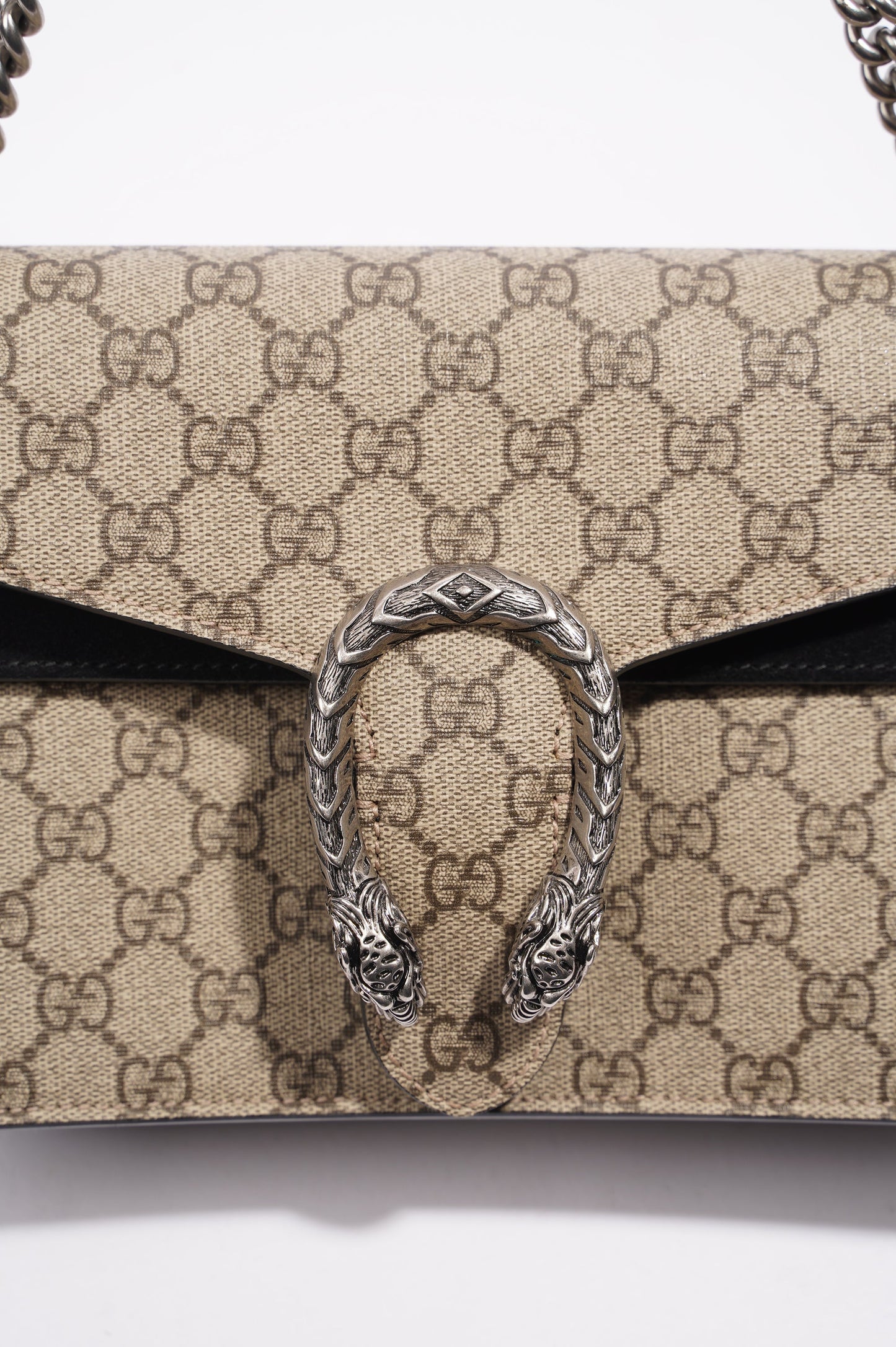 Gucci Womens Dionysus GG Bag Brown Canvas Medium