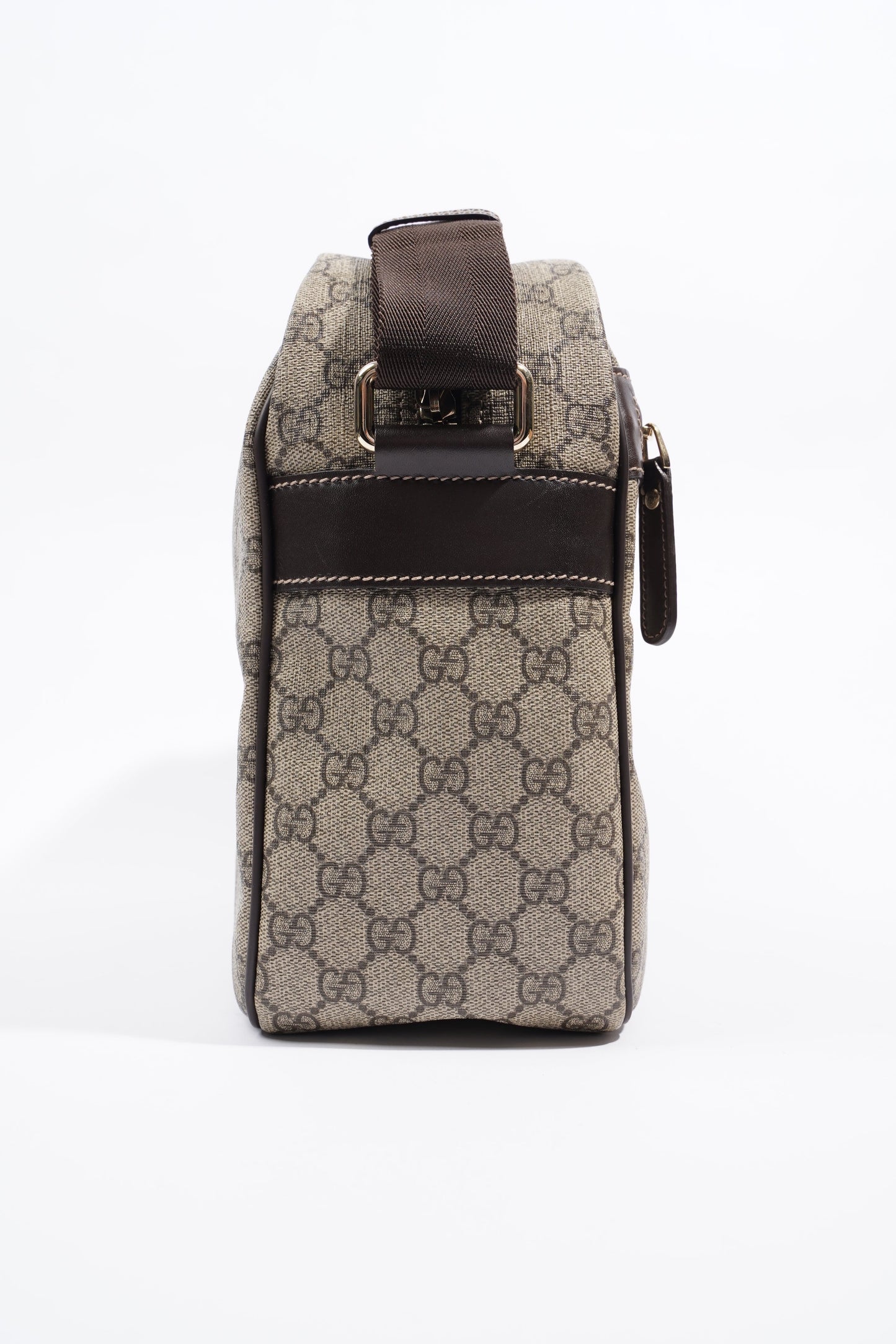 Gucci Womens Camera GG Bag Supreme Canvas Large