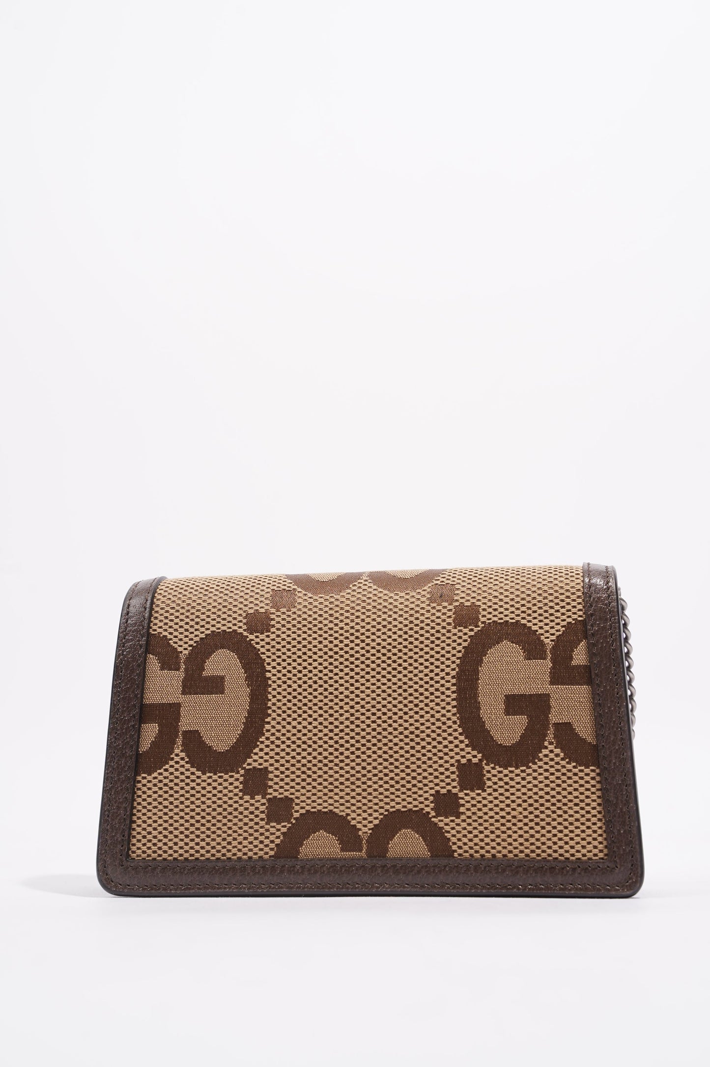 Gucci Womens Dionysus Jumbo GG Bag Brown Canvas Super Mini