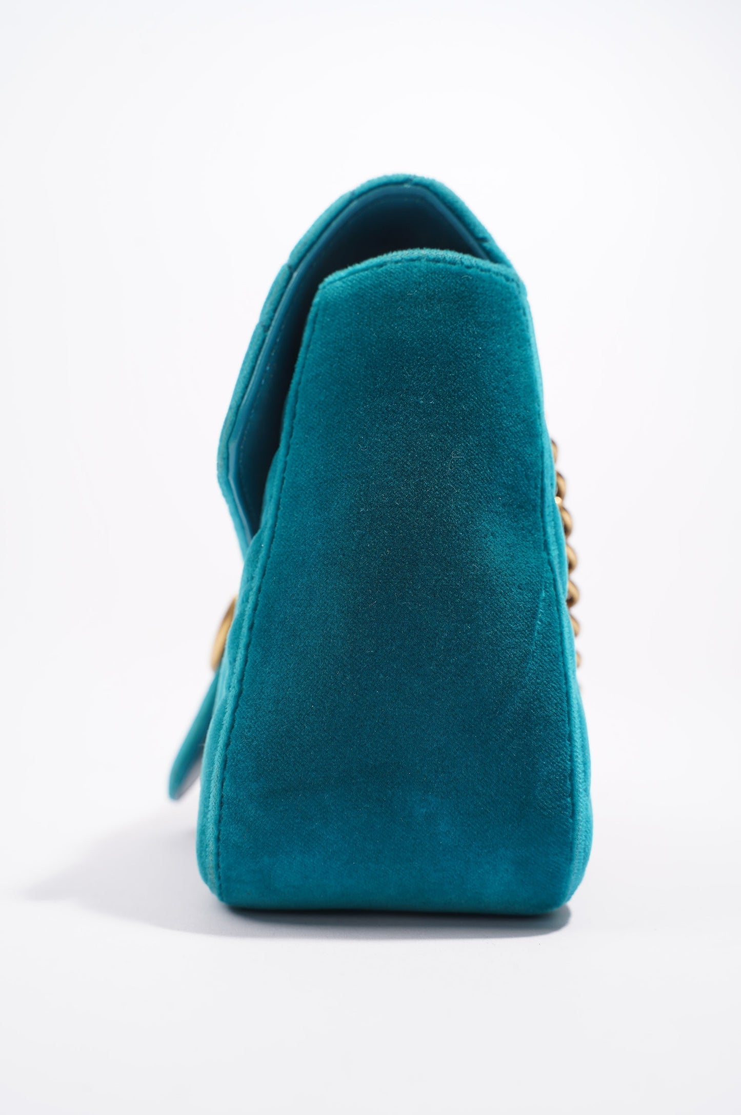 Gucci GG Marmont Flap Bag Green Velvet Small