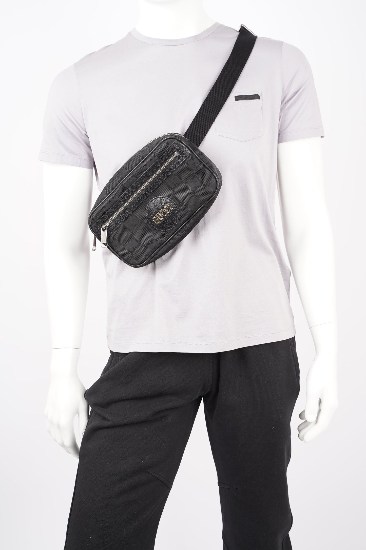 Gucci Mens Off The Grid Belt Bag Black