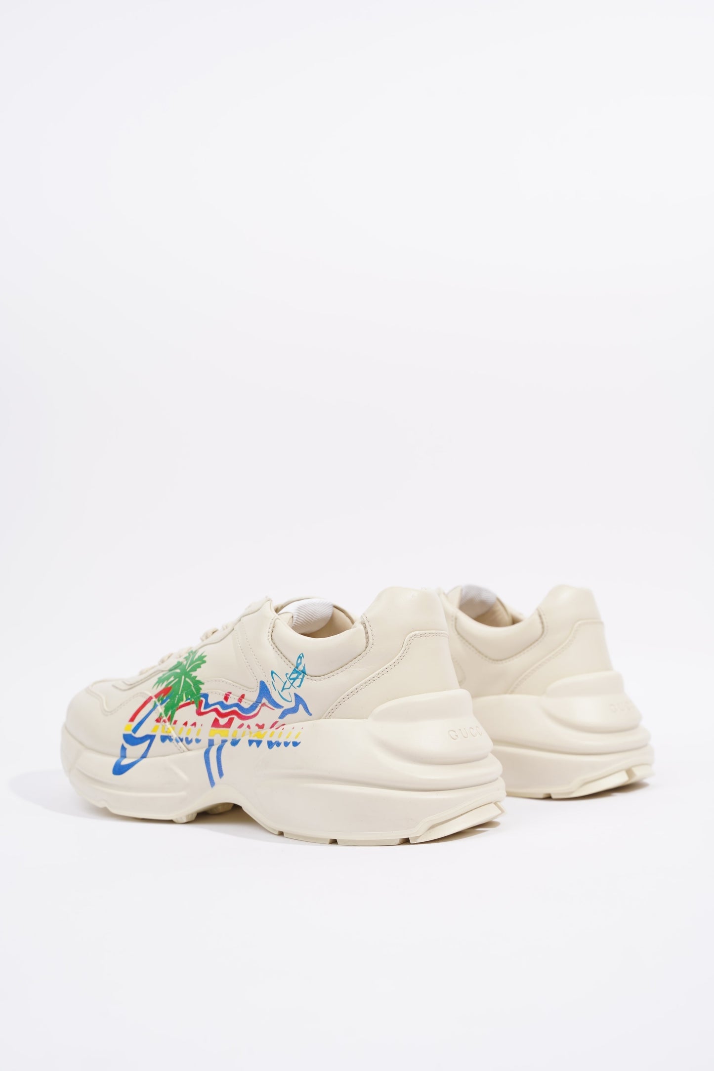 Gucci Mens Rhyton Ivory / Hawaii Print EU 42.5 / UK 8.5
