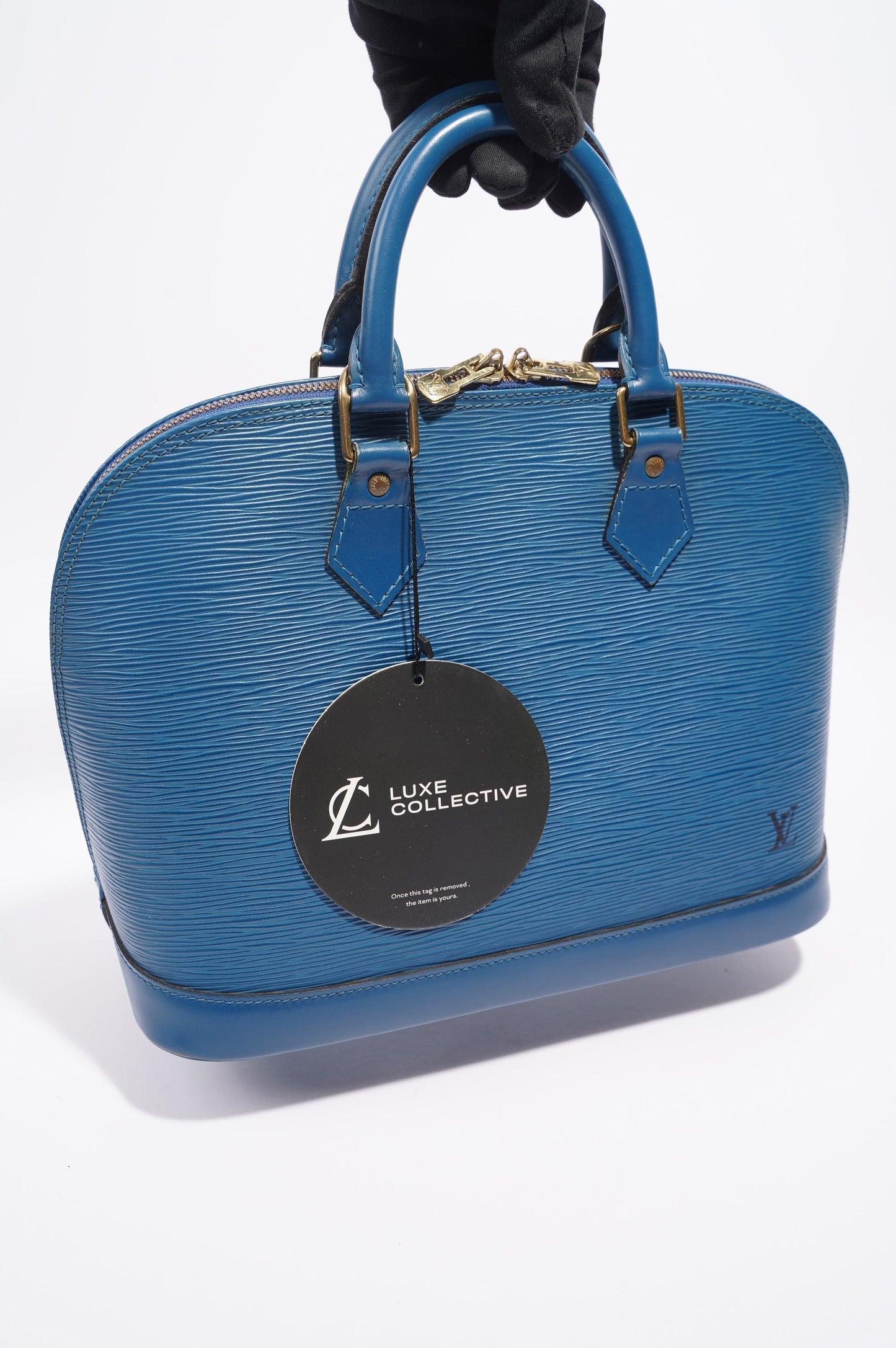 Louis Vuitton Alma Blue Epi Leather PM