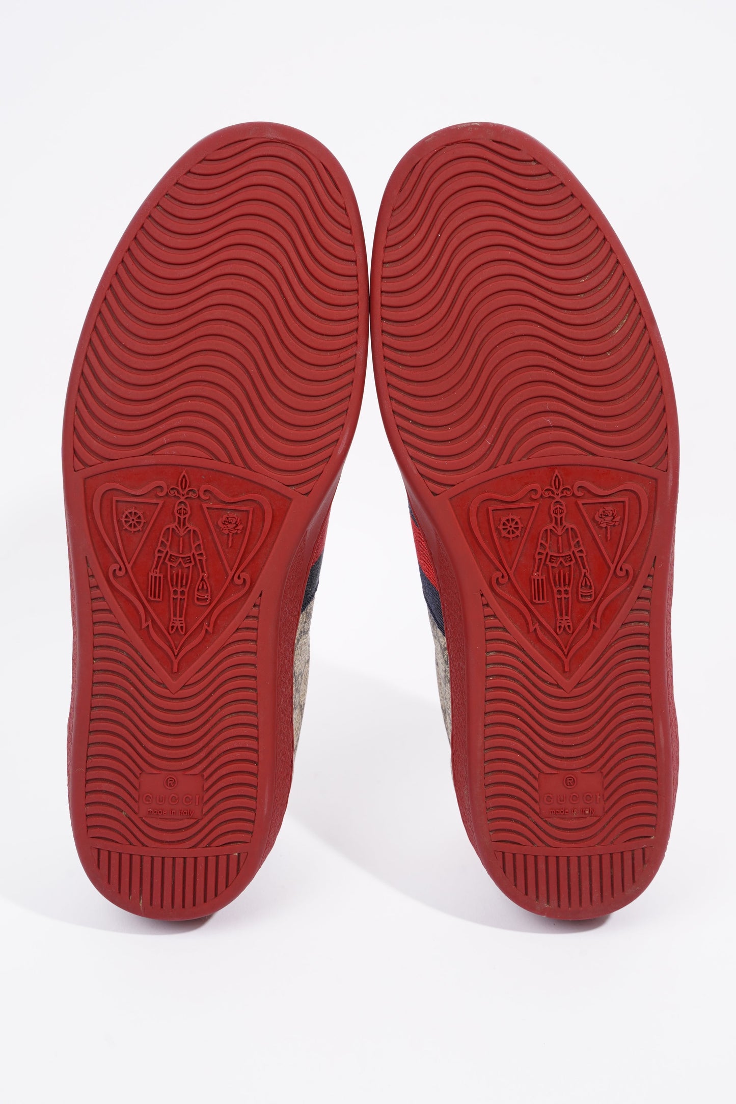 Gucci Mens Ace GG Supreme / Navy / Red EU 42.5 / UK 8.5