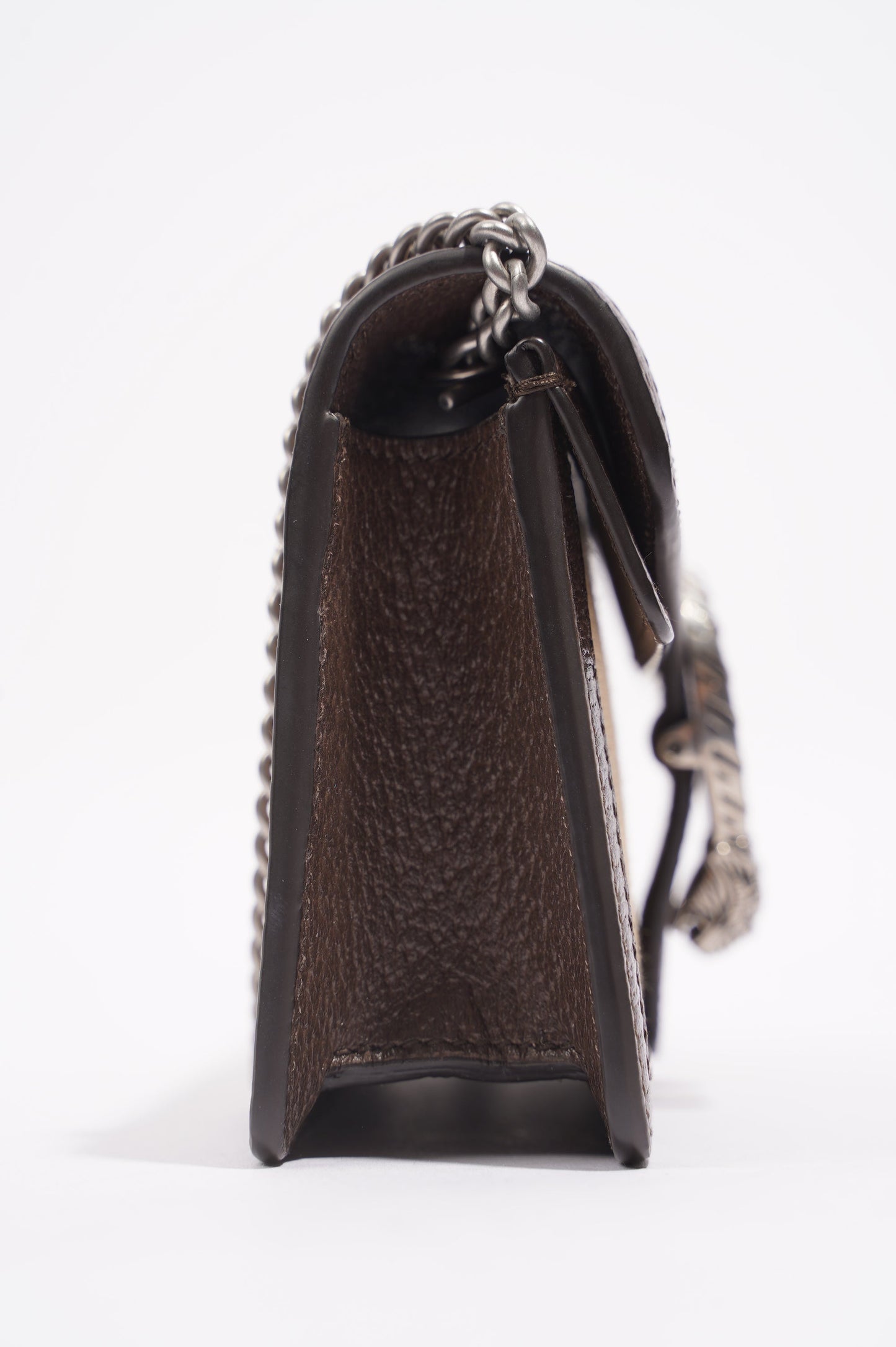 Gucci Womens Dionysus Jumbo GG Bag Brown Canvas Super Mini