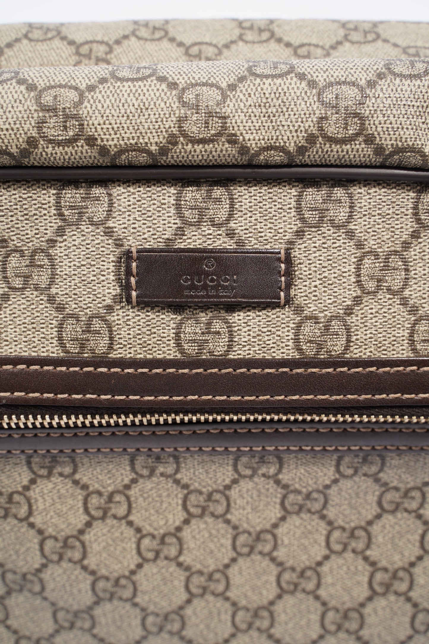 Gucci Womens Camera GG Bag Supreme Canvas Large