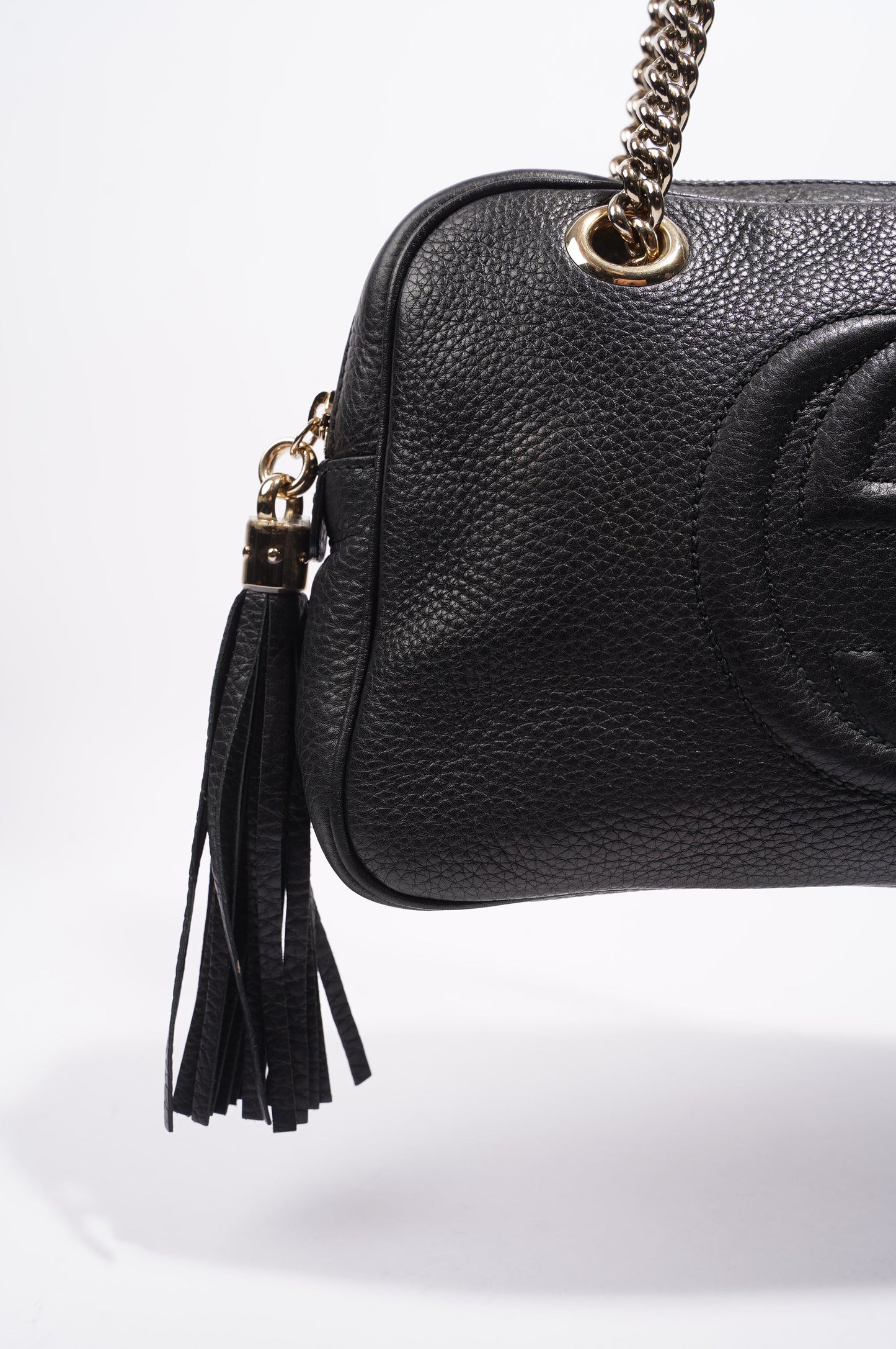 Gucci Soho Chain Bag Black Leather Medium