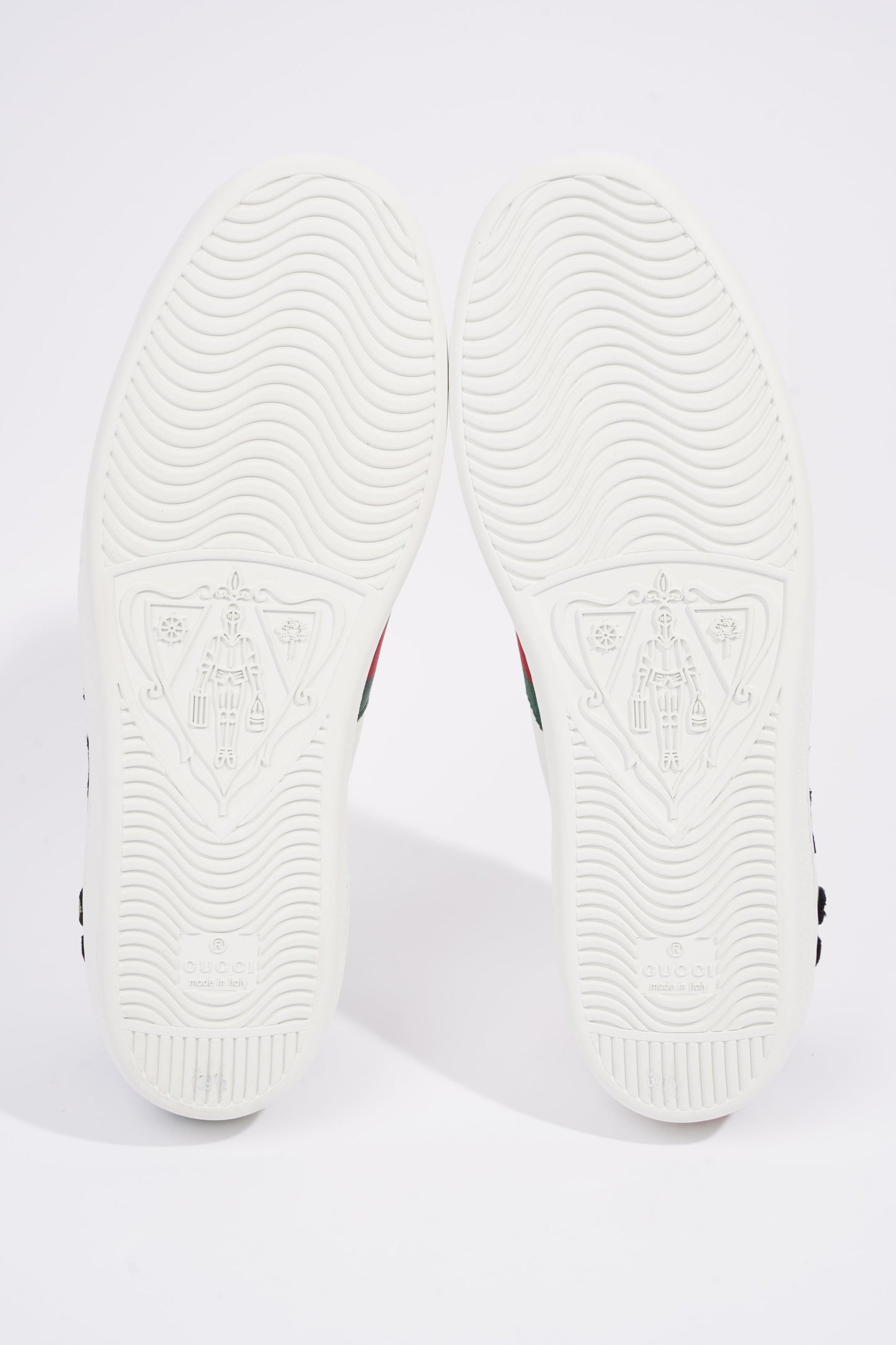 Gucci Womens Foral Ace Sneakers White EU 39.5 / UK 6.5