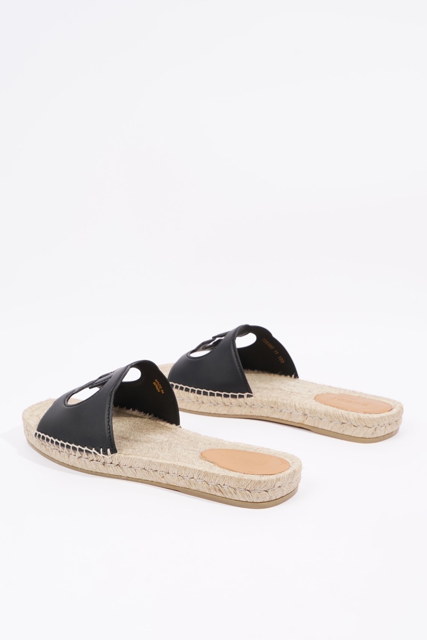 Gucci Mens Interlocking G Cut-Out Slide Sandal Black EU 45 / UK 11