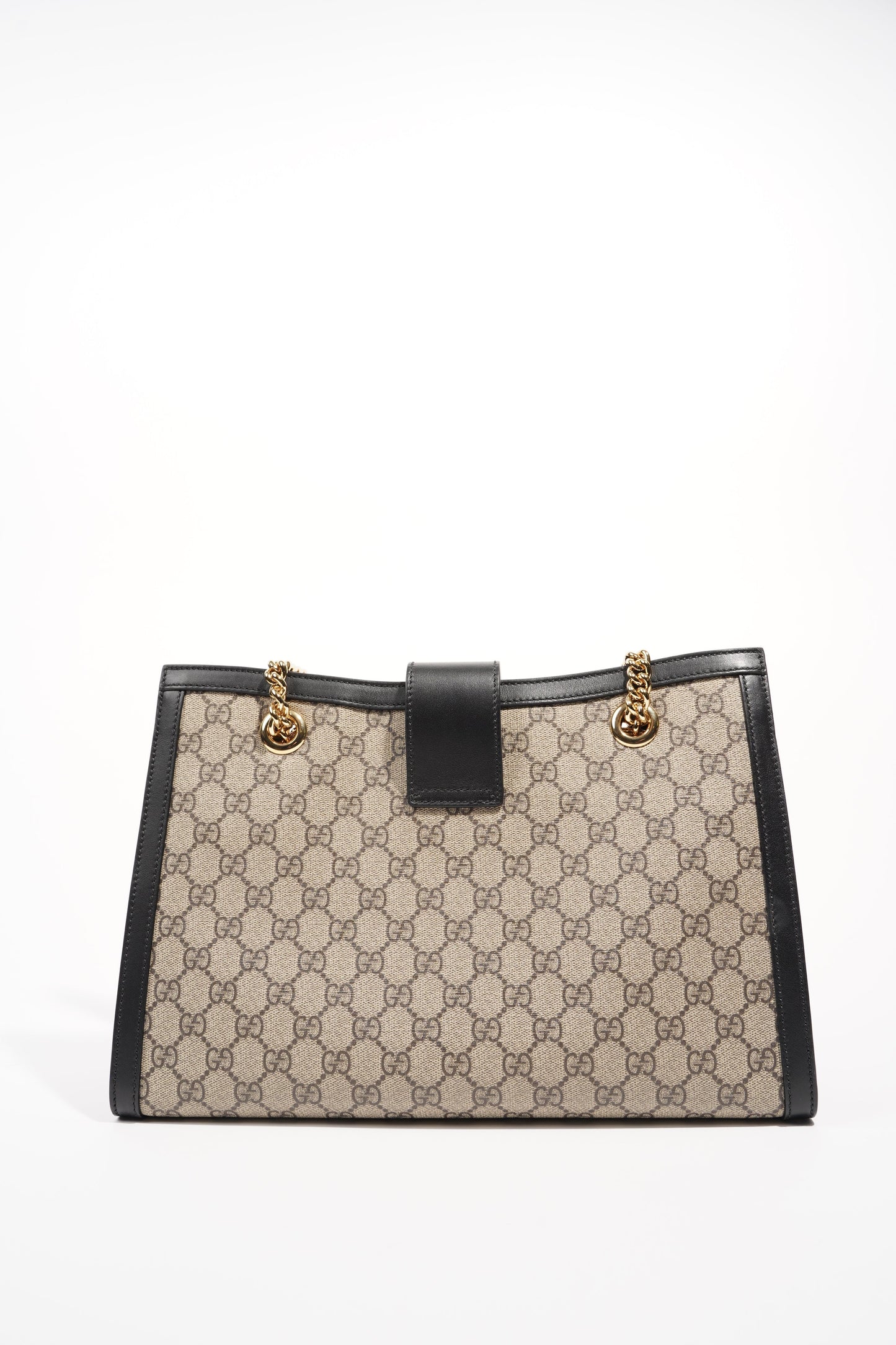 Gucci Womens Padlock Bag Supreme Black Medium