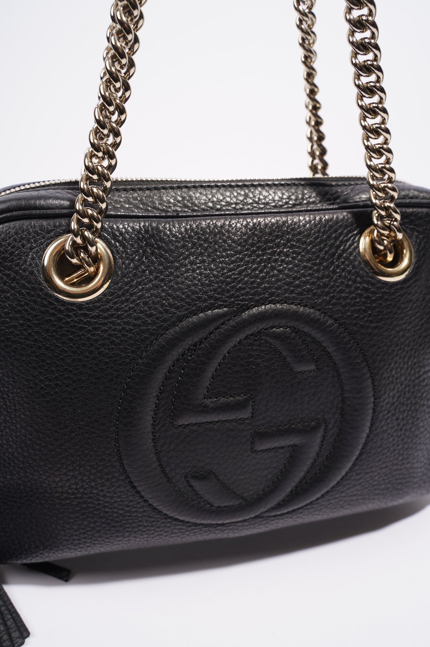 Gucci Soho Chain Bag Black Leather Medium