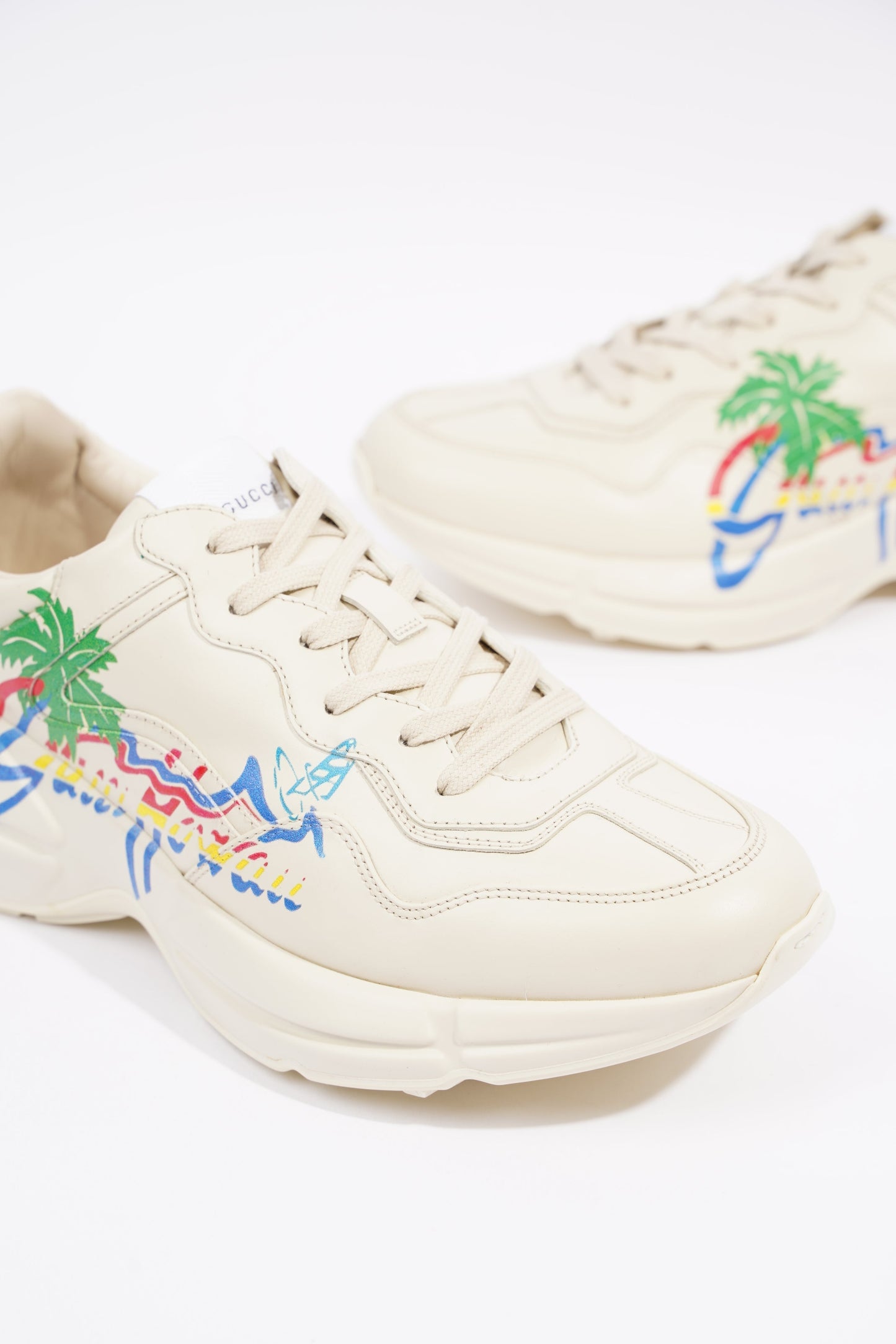 Gucci Mens Rhyton Ivory / Hawaii Print EU 42.5 / UK 8.5