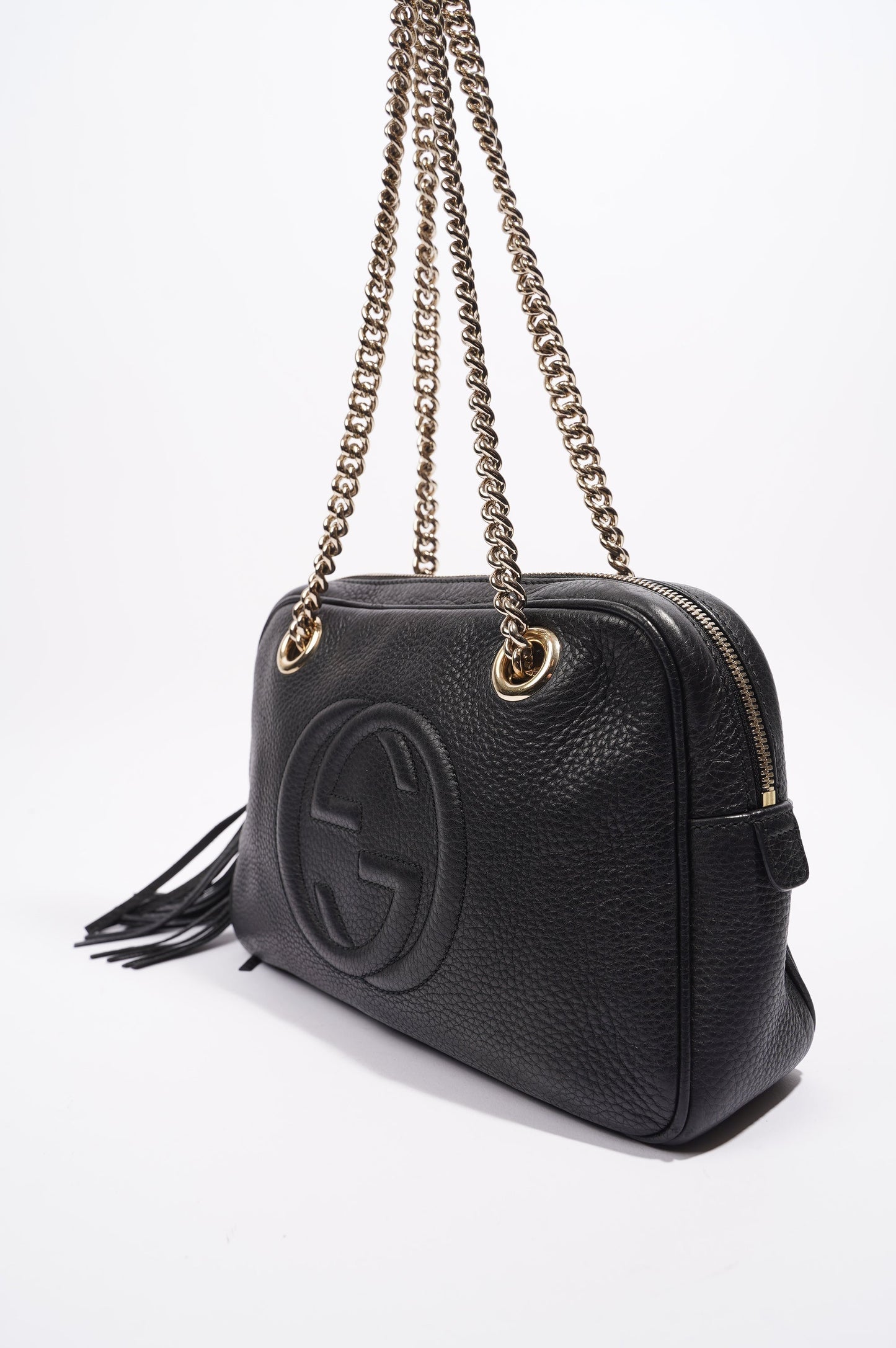Gucci Soho Chain Bag Black Leather Medium