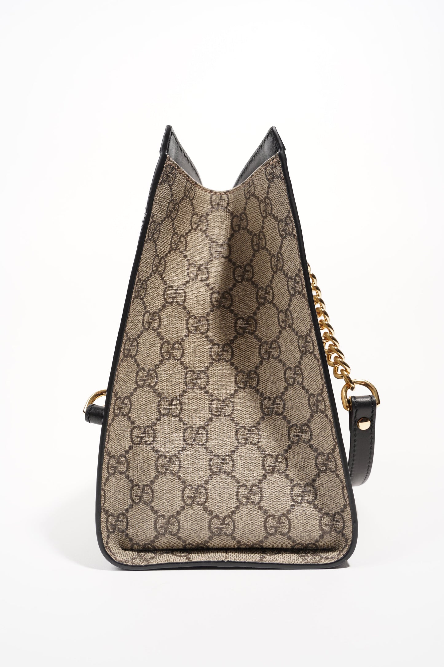 Gucci Womens Padlock Bag Supreme Black Medium