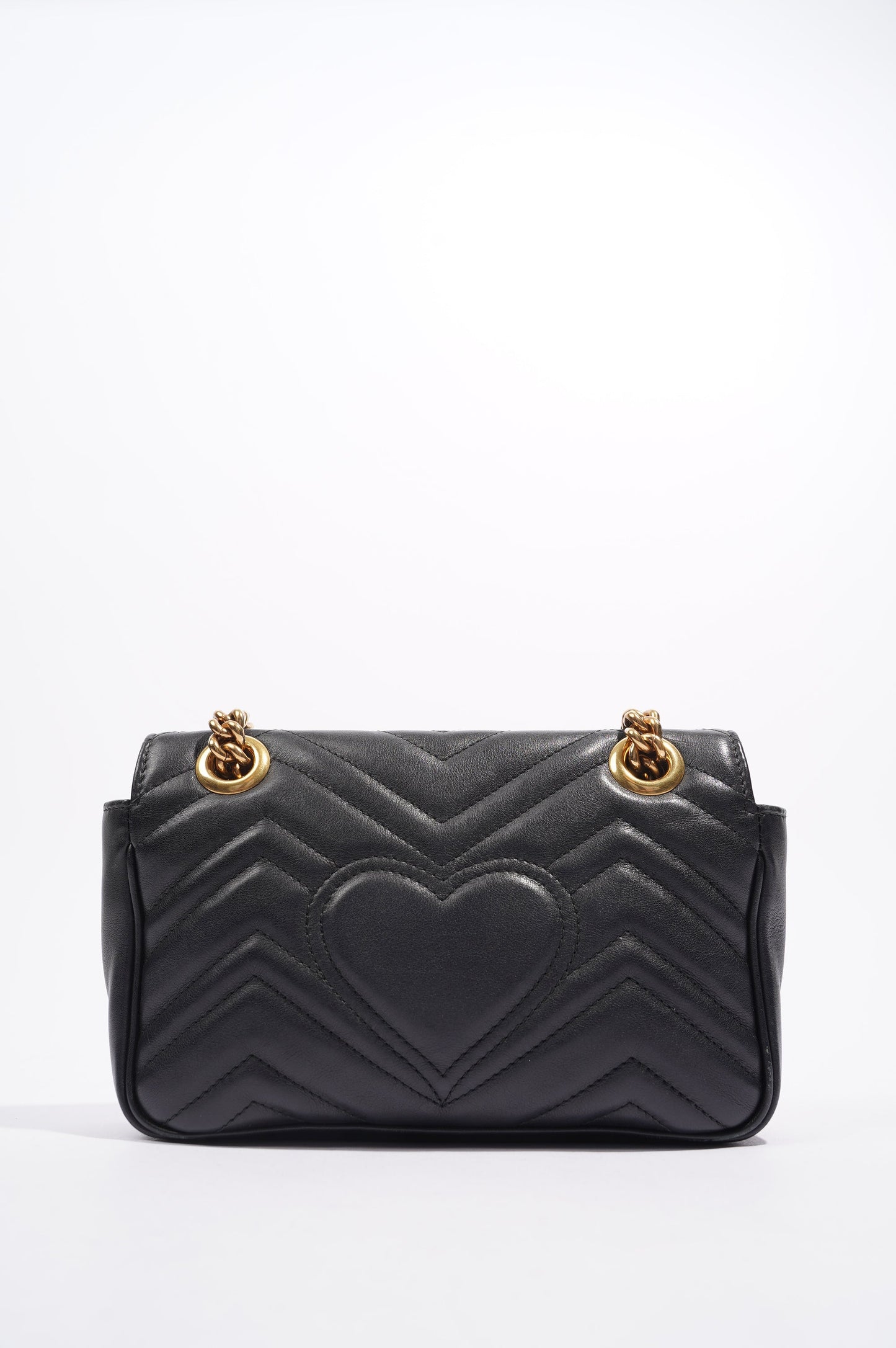 Gucci Womens GG Marmont Flap Bag Black Mini