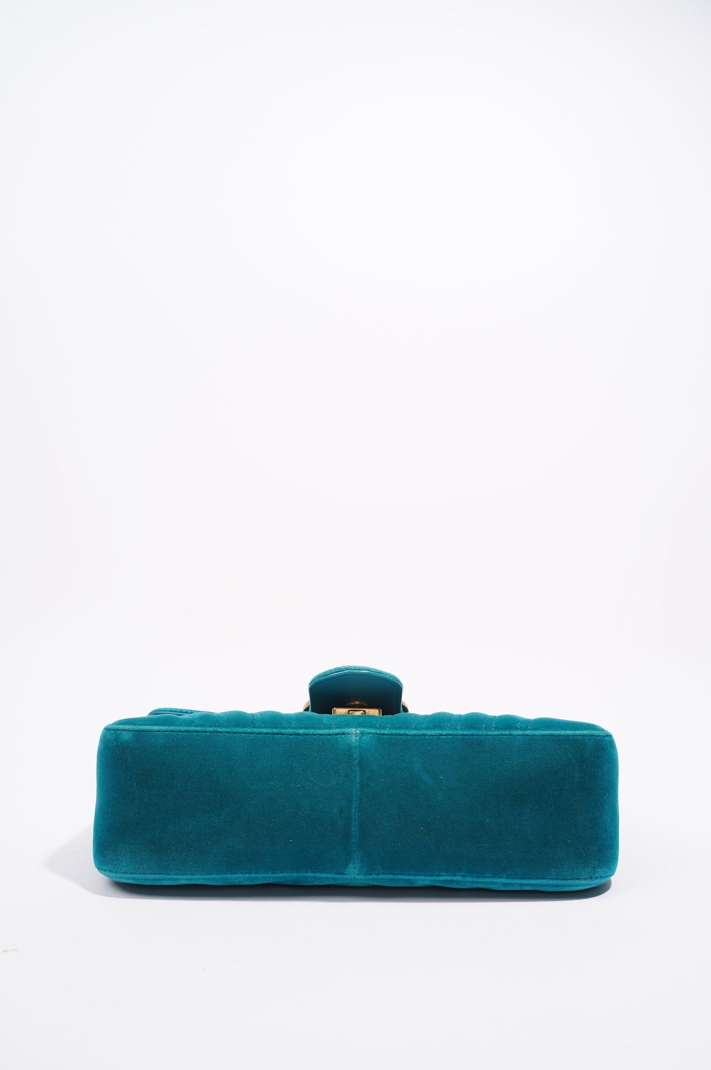 Gucci GG Marmont Flap Bag Green Velvet Small