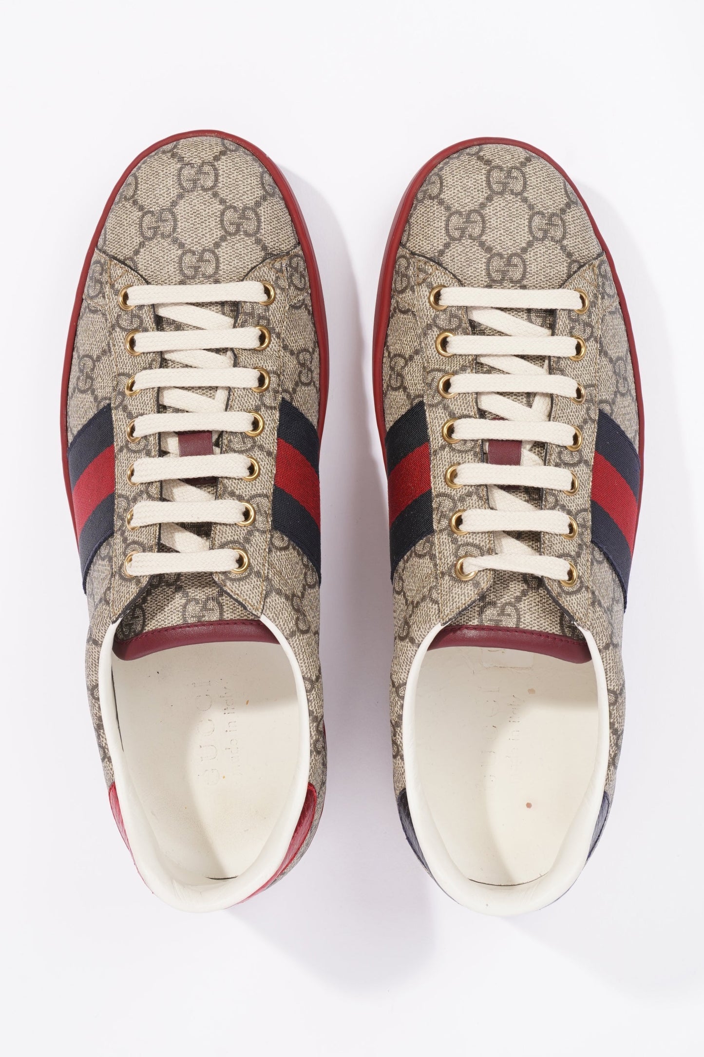 Gucci Mens Ace GG Supreme / Navy / Red EU 42.5 / UK 8.5