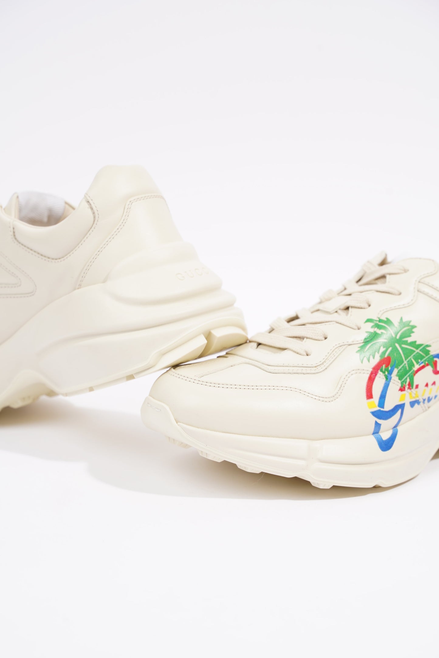 Gucci Mens Rhyton Ivory / Hawaii Print EU 42.5 / UK 8.5