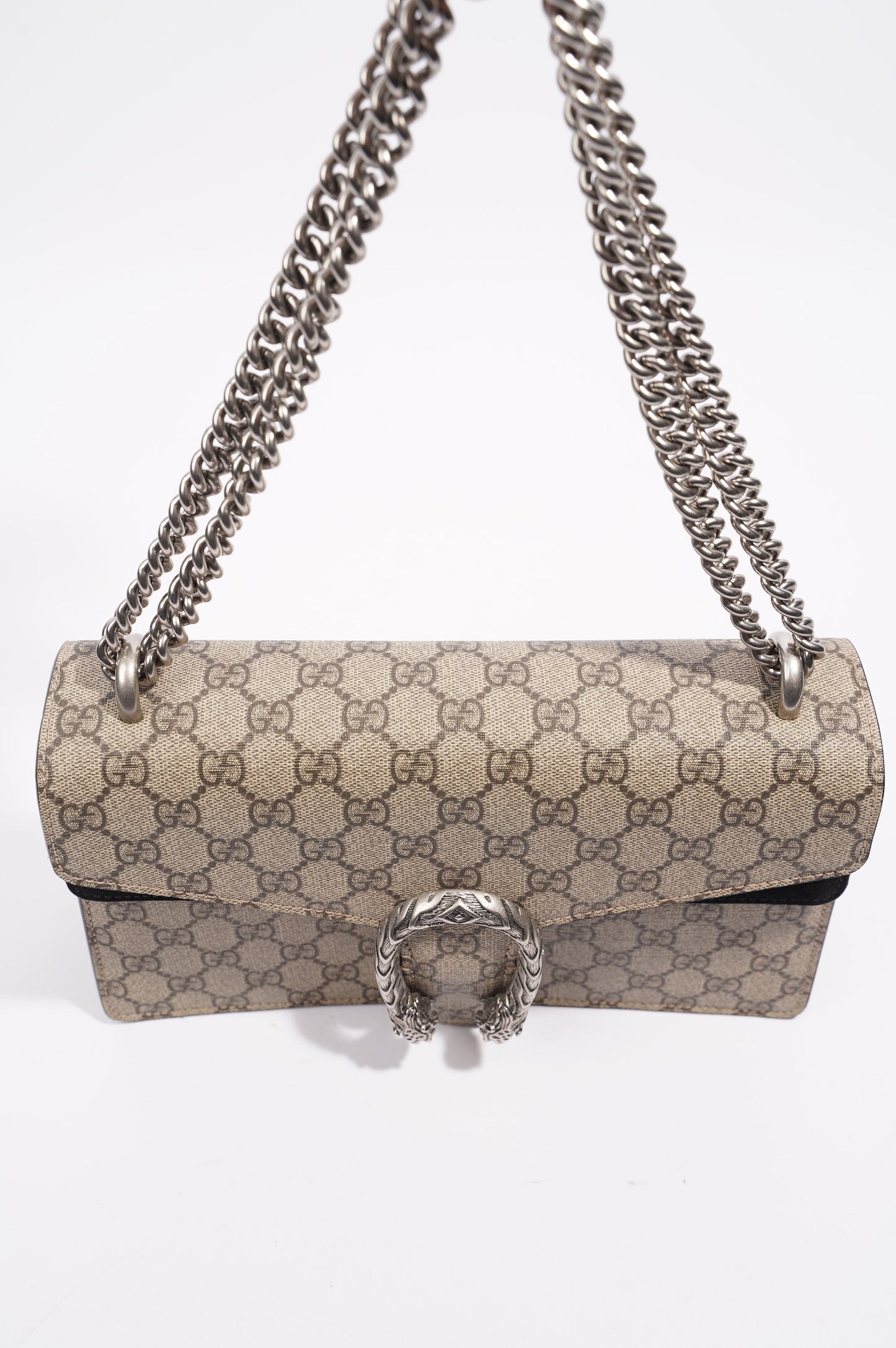 Gucci Womens Dionysus GG Bag Brown Canvas Medium