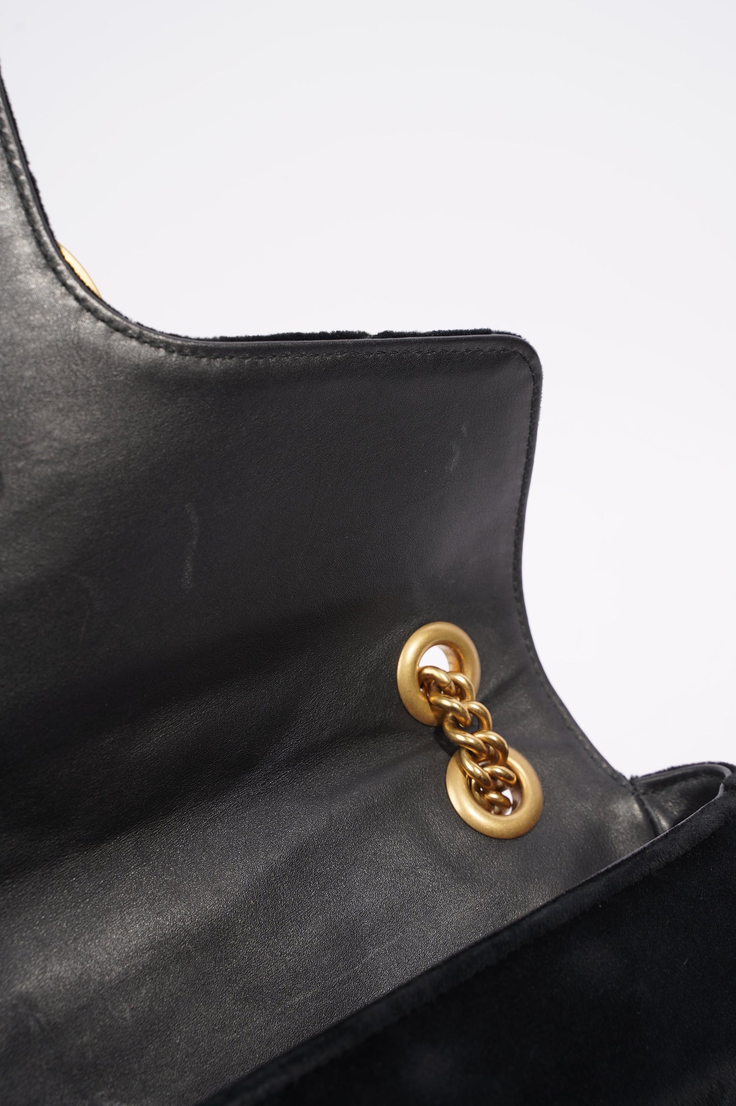 Gucci Womens Marmont Loved Flap Black Multi Medium