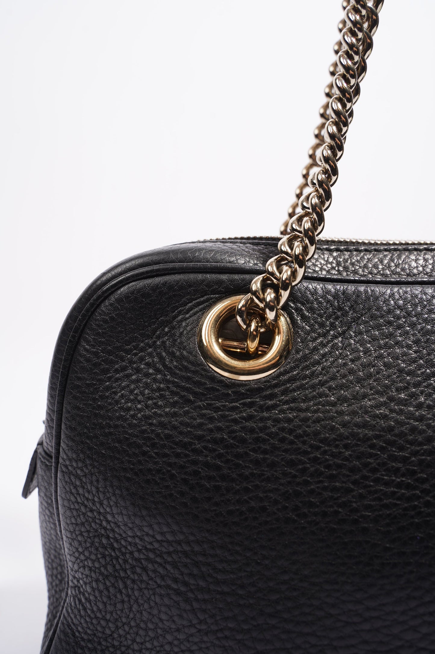 Gucci Soho Chain Bag Black Leather Medium