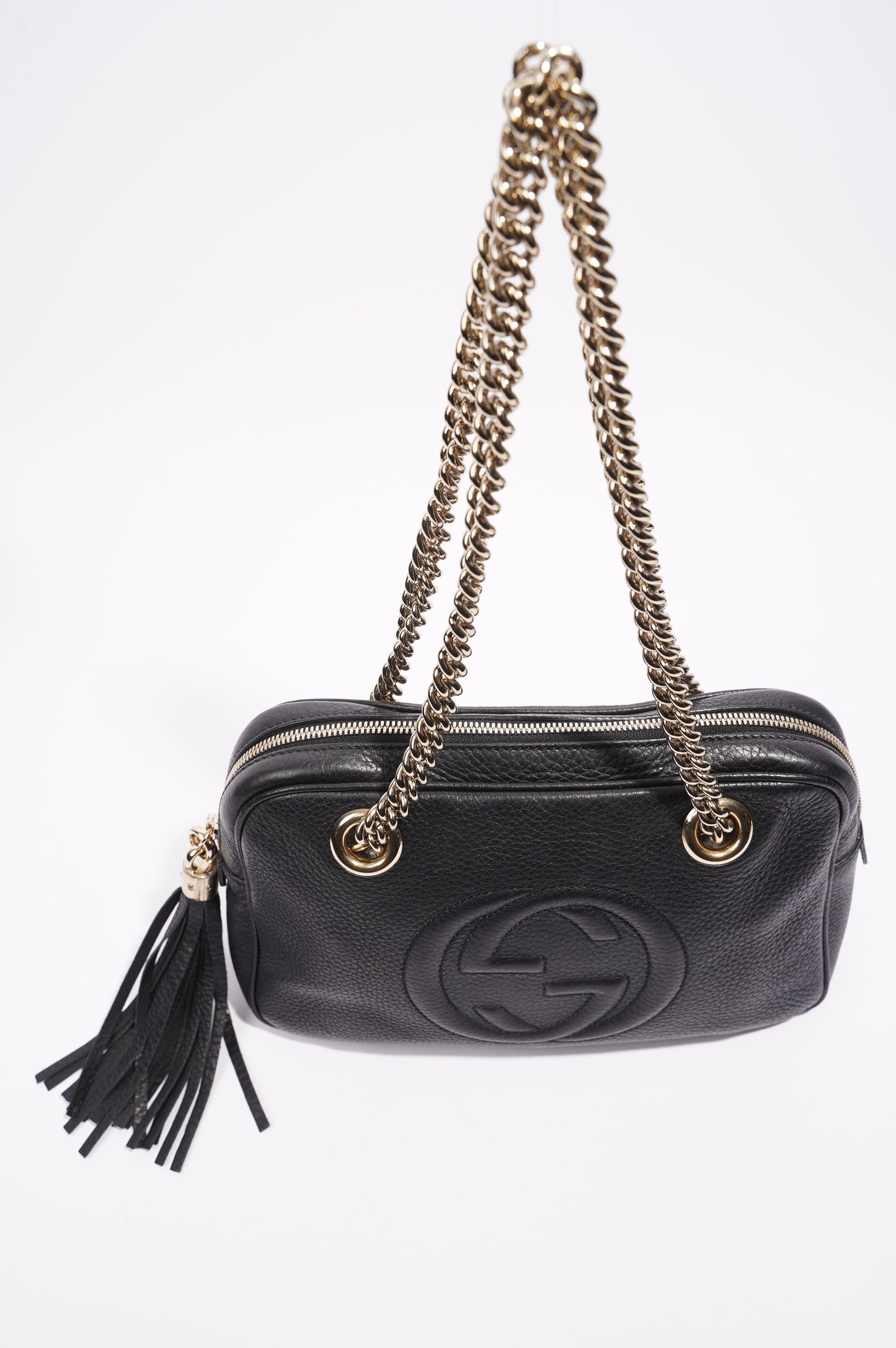 Gucci Soho Chain Bag Black Leather Medium