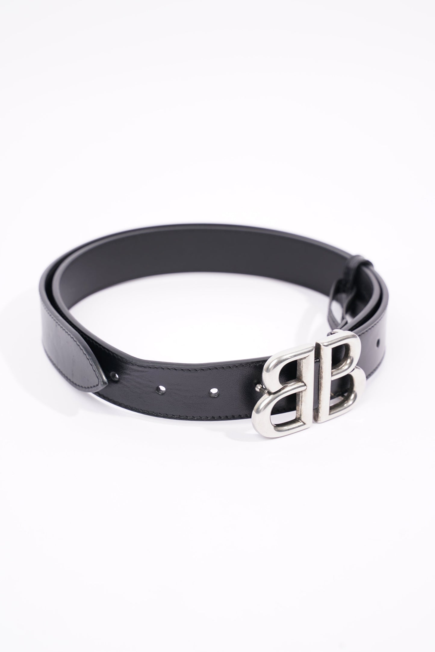 Gucci x Balenciaga  Hacker Project Womens BB Belt Black / Silver 90