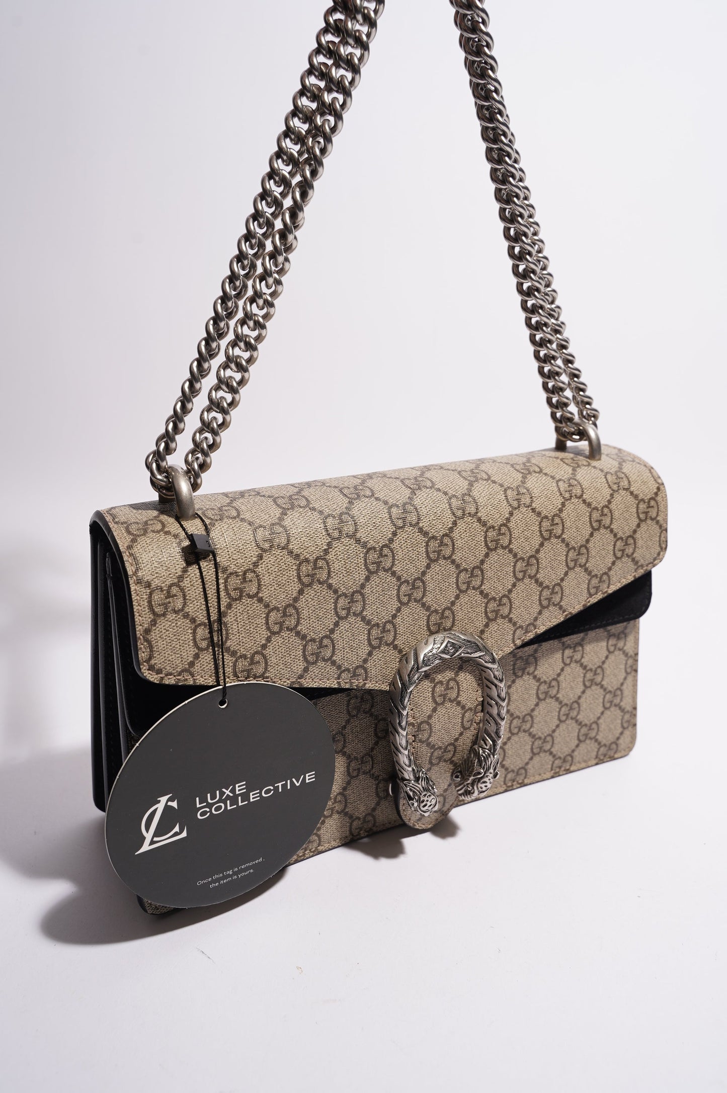 Gucci Womens Dionysus GG Bag Brown Canvas Medium