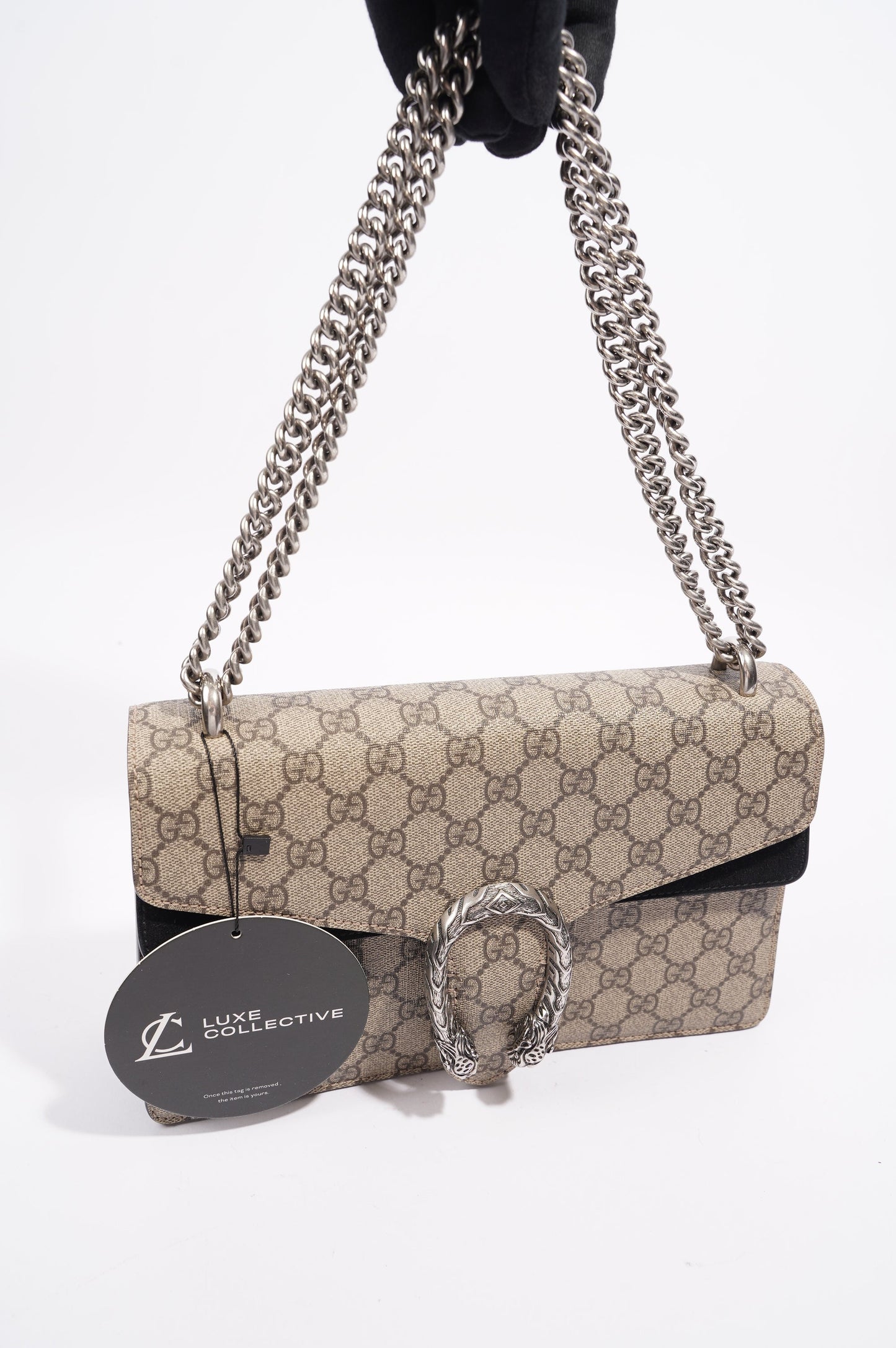 Gucci Womens Dionysus Supreme Canvas Small