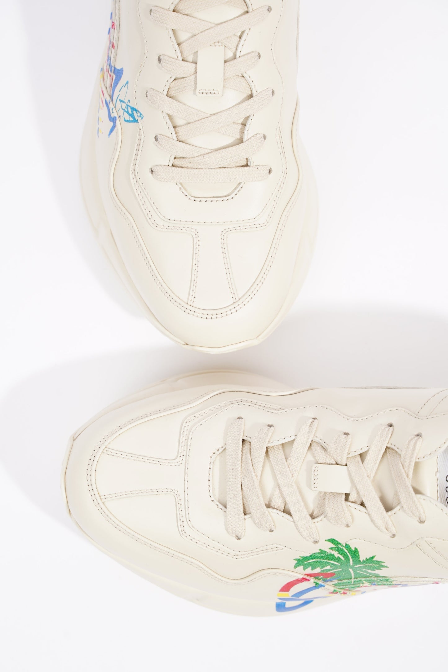 Gucci Mens Rhyton Ivory / Hawaii Print EU 42.5 / UK 8.5
