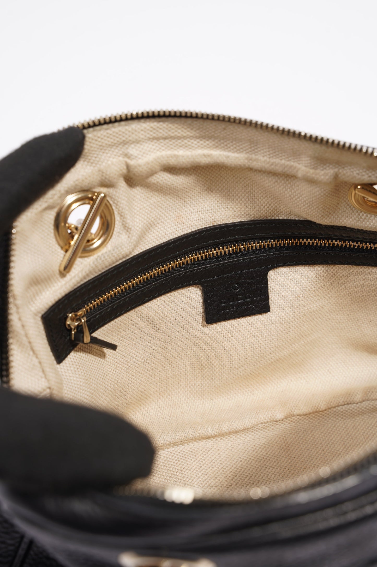 Gucci Soho Chain Bag Black Leather Medium