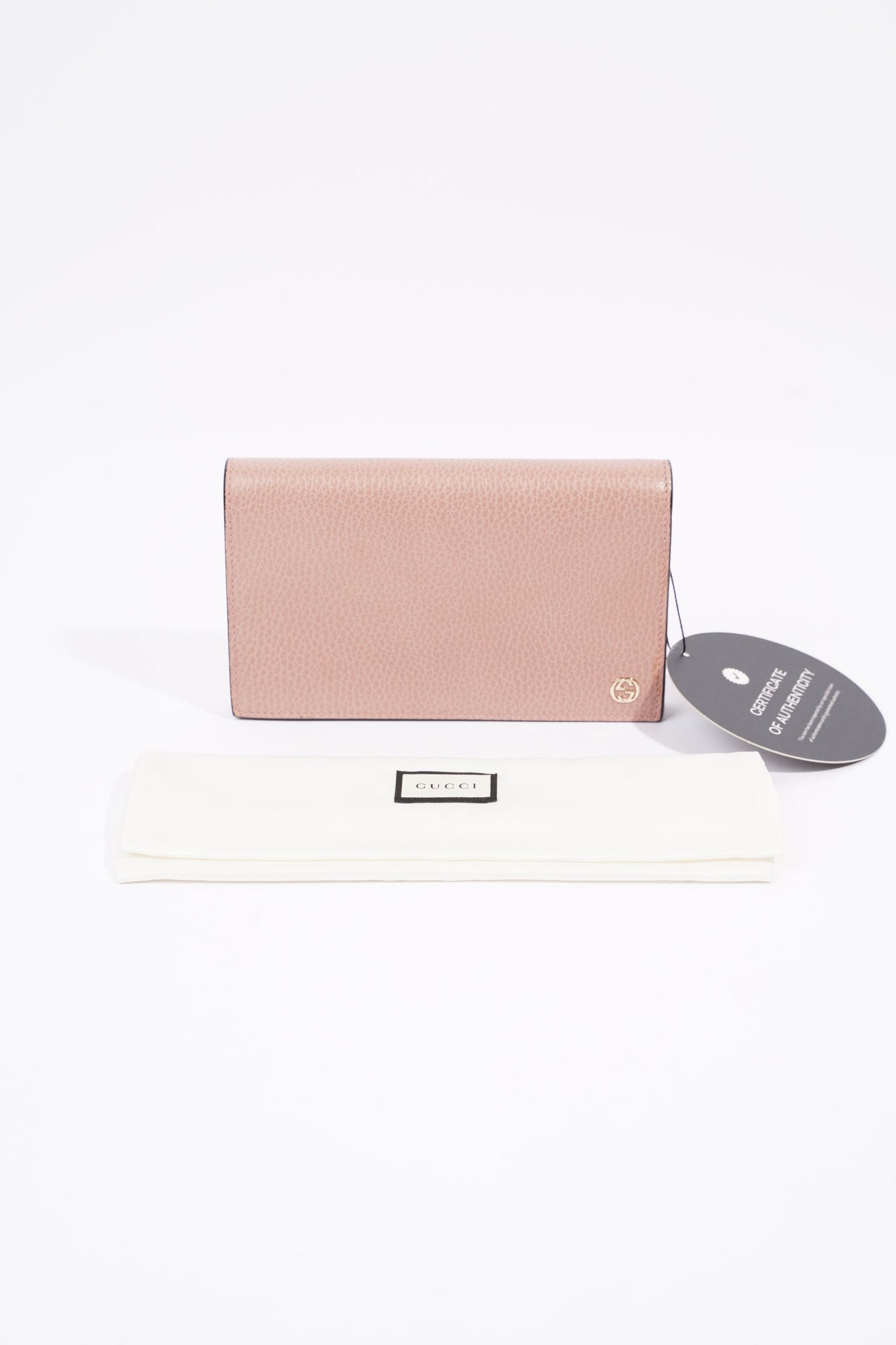 Gucci Womens Wallet on Chain Pink Leather